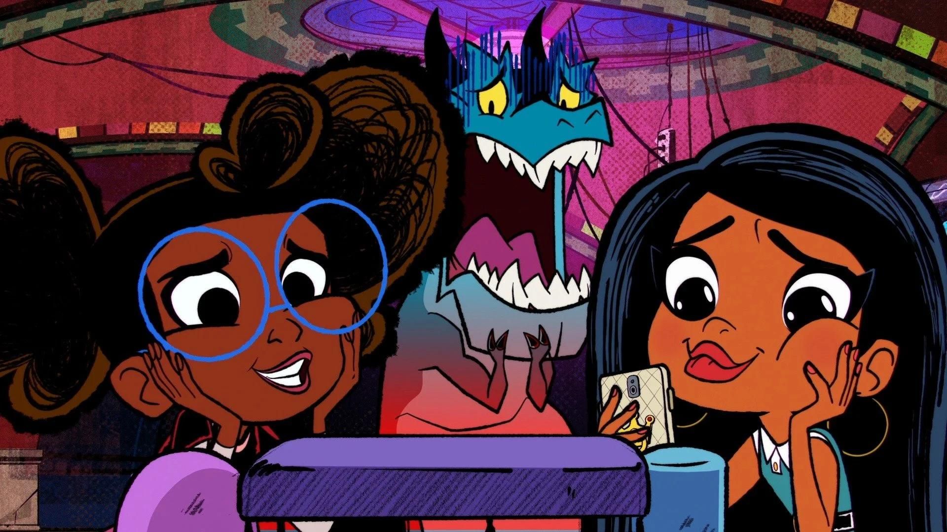 Marvel's Moon Girl and Devil Dinosaur background