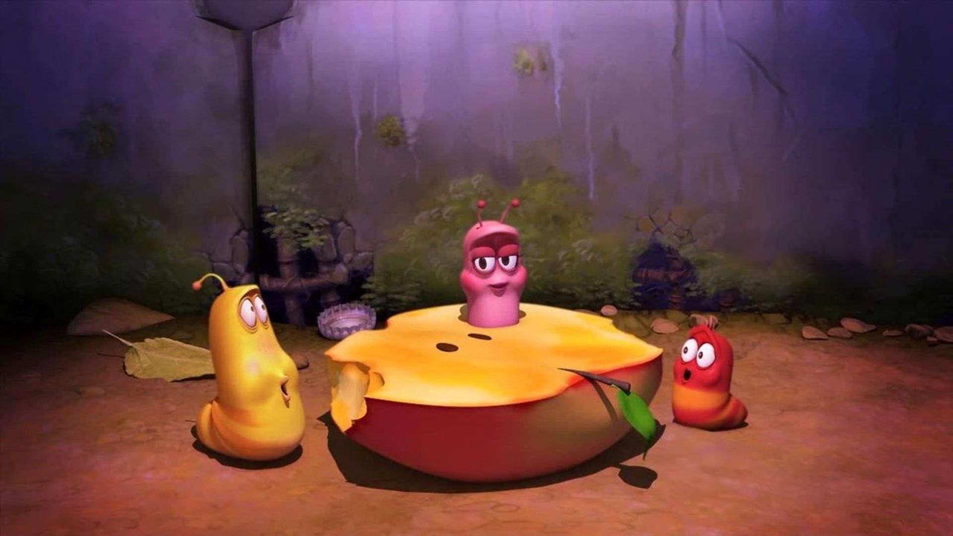 Larva background