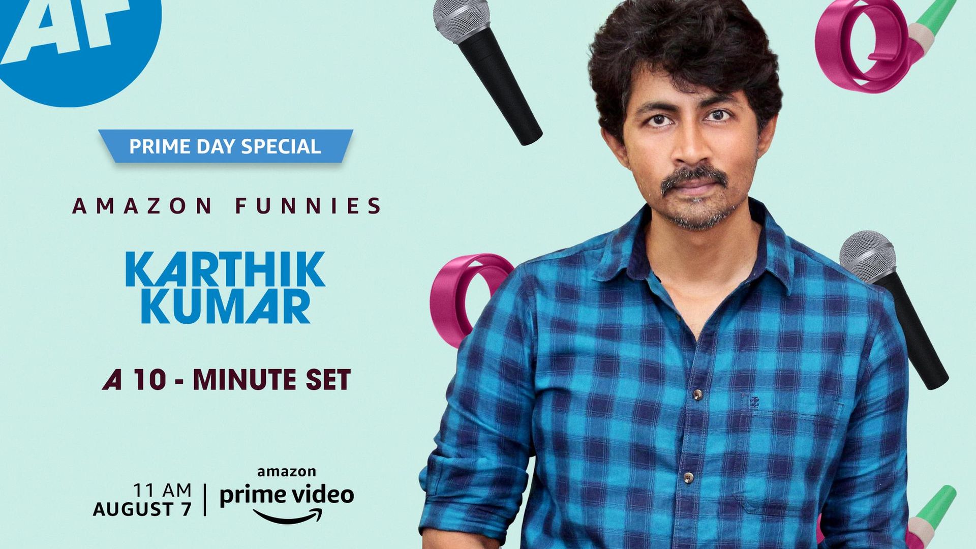 Amazon Funnies - 10 Minute Stand-ups background