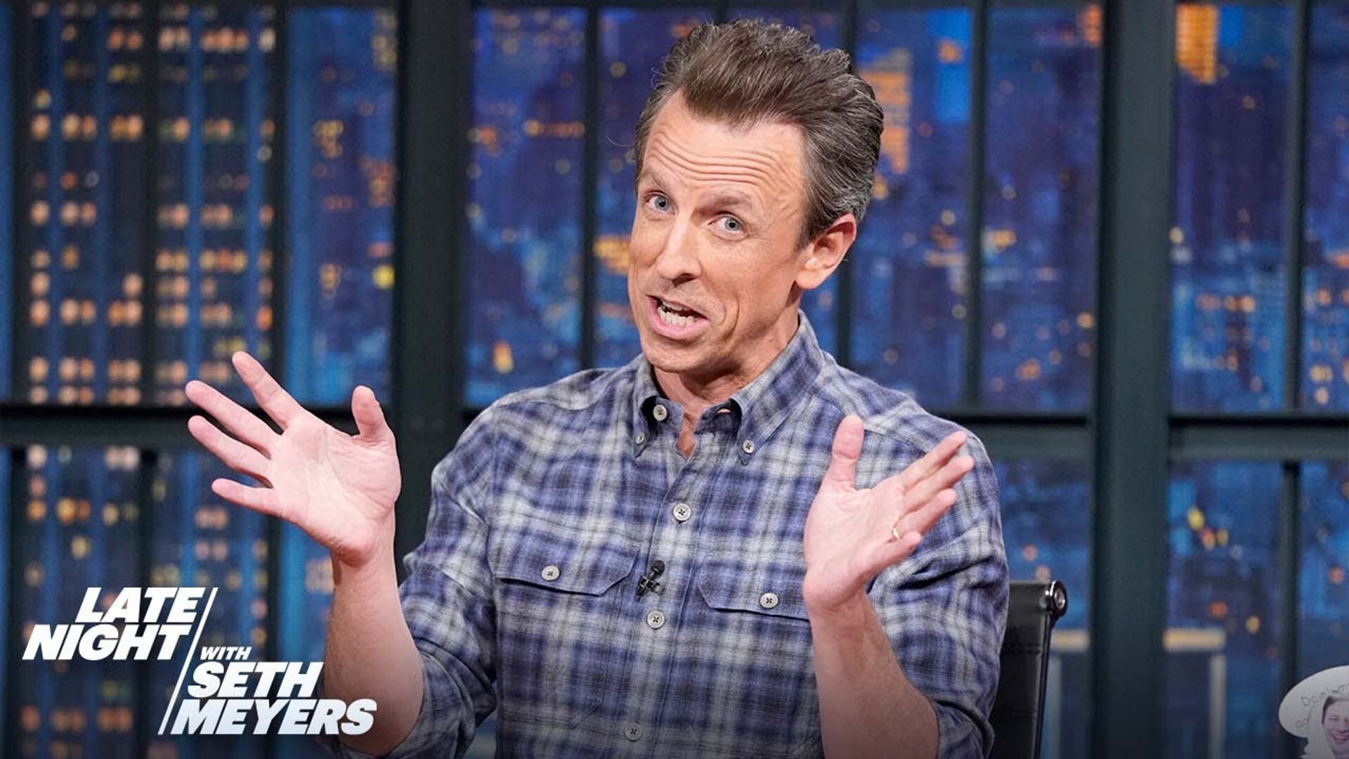 Late Night with Seth Meyers: Corrections" background