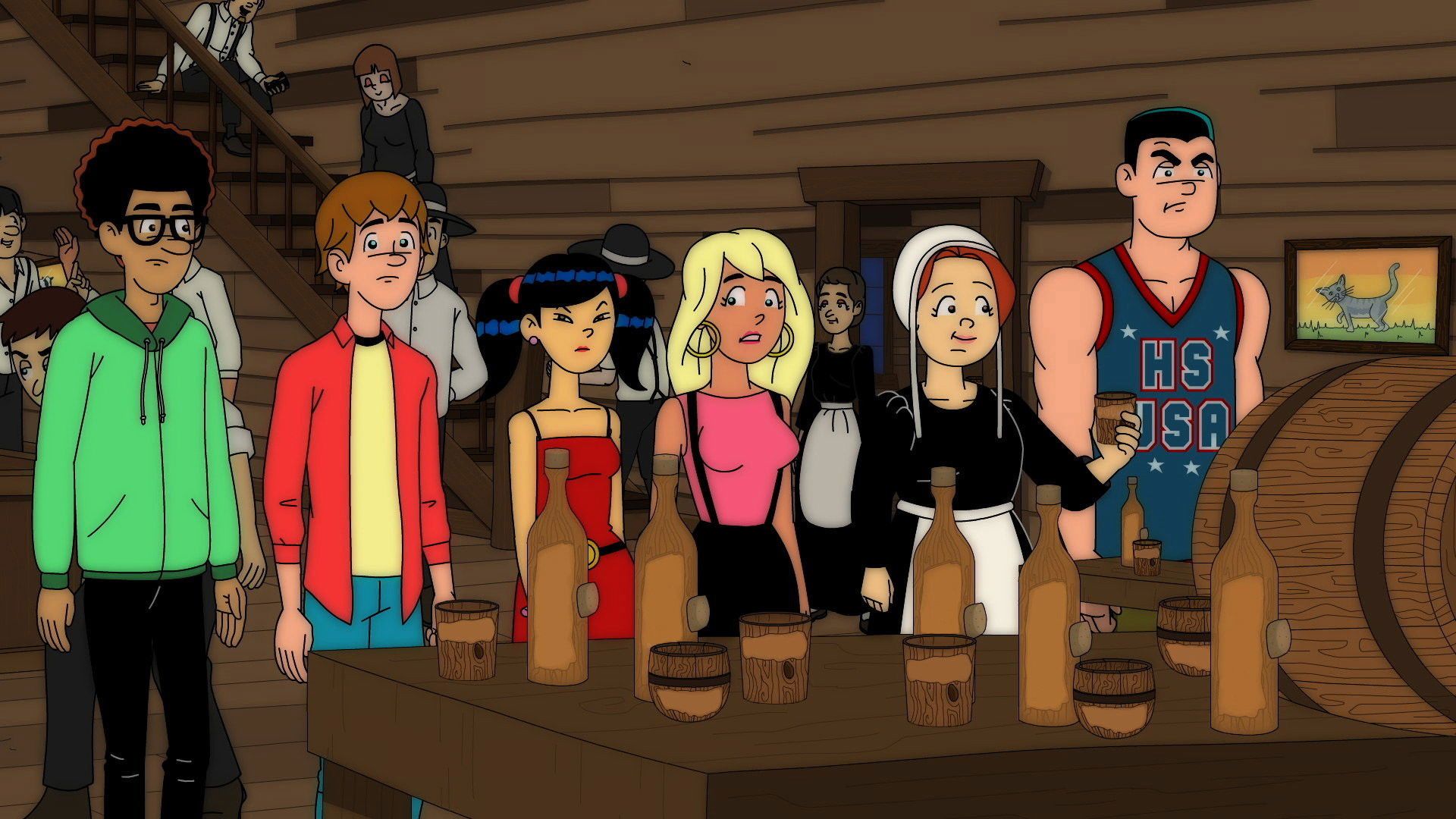 High School USA! background