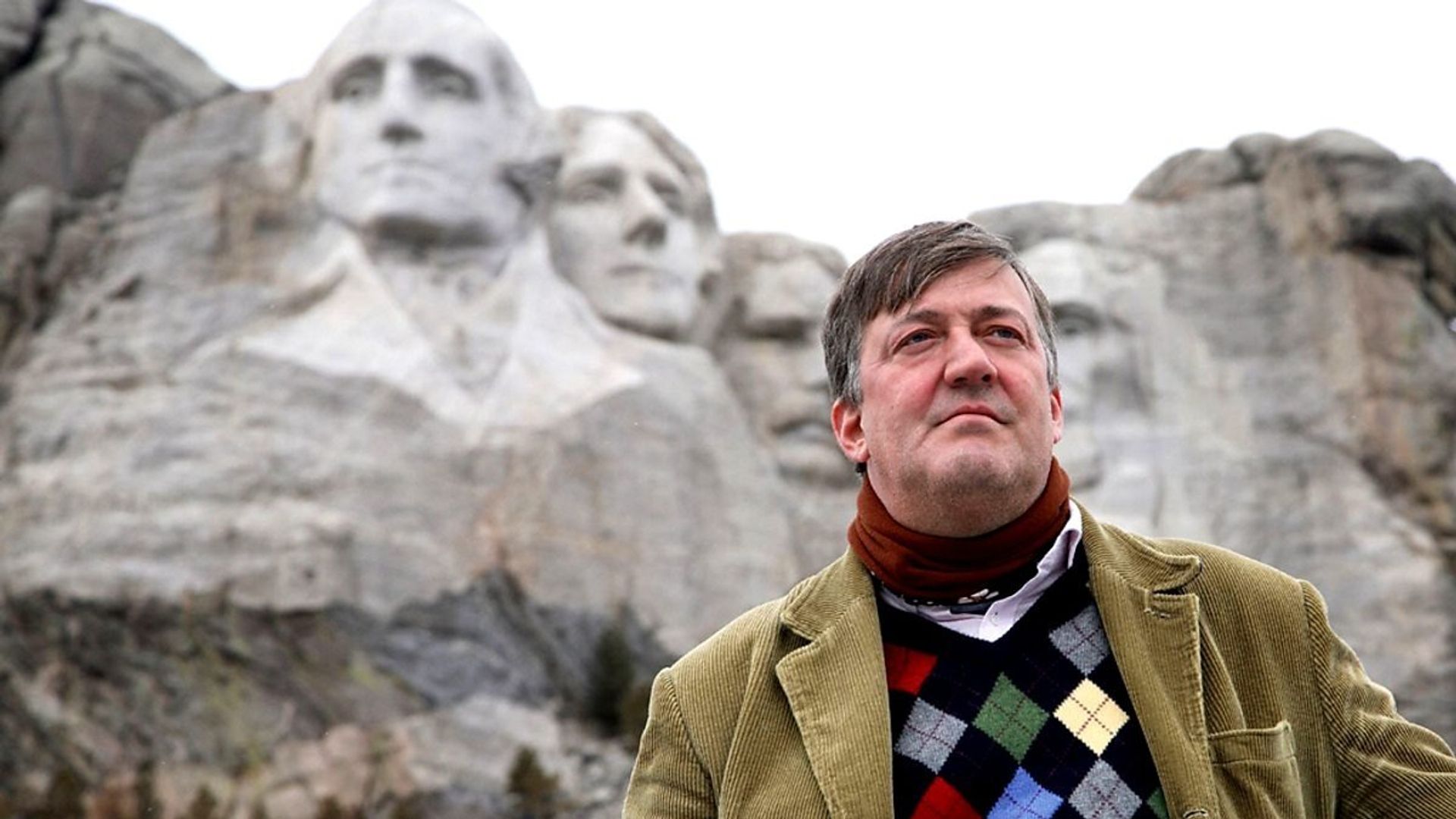 Stephen Fry in America background