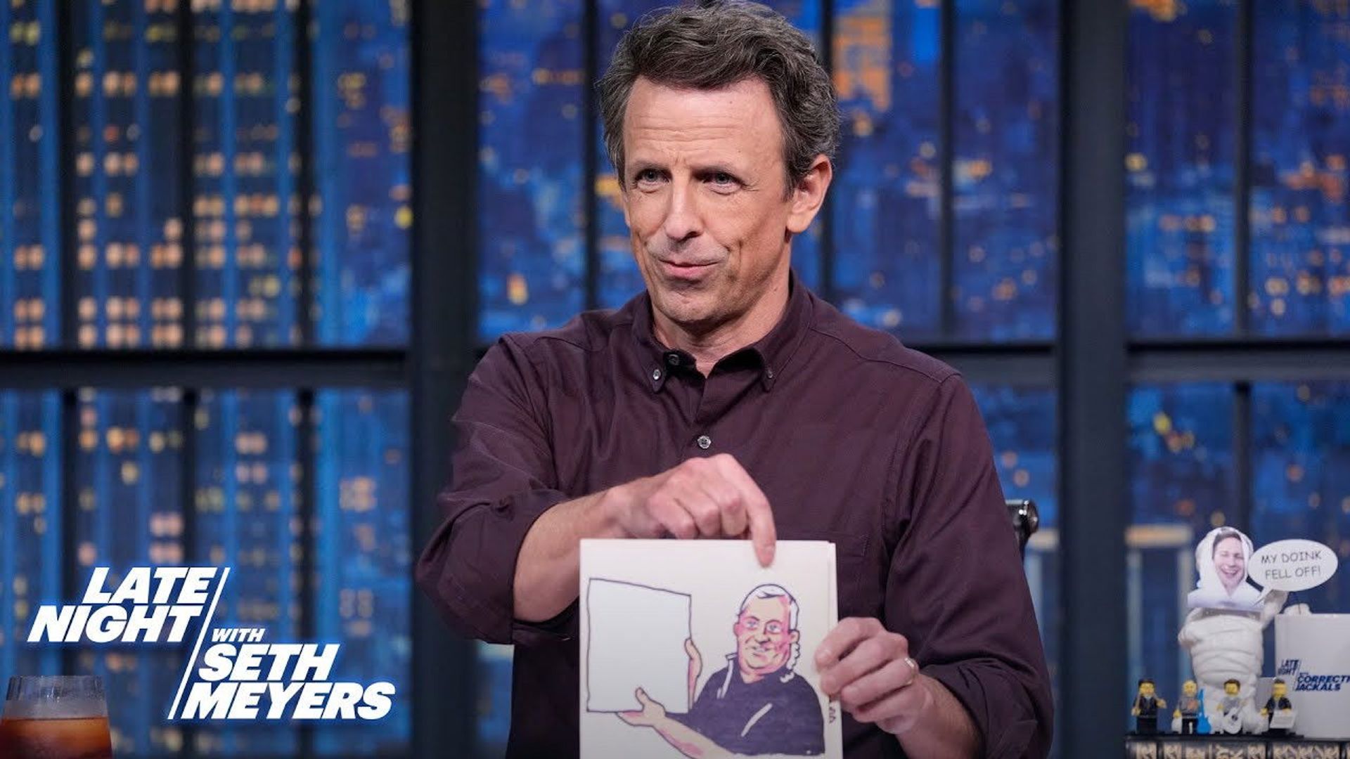 Late Night with Seth Meyers: Corrections" background