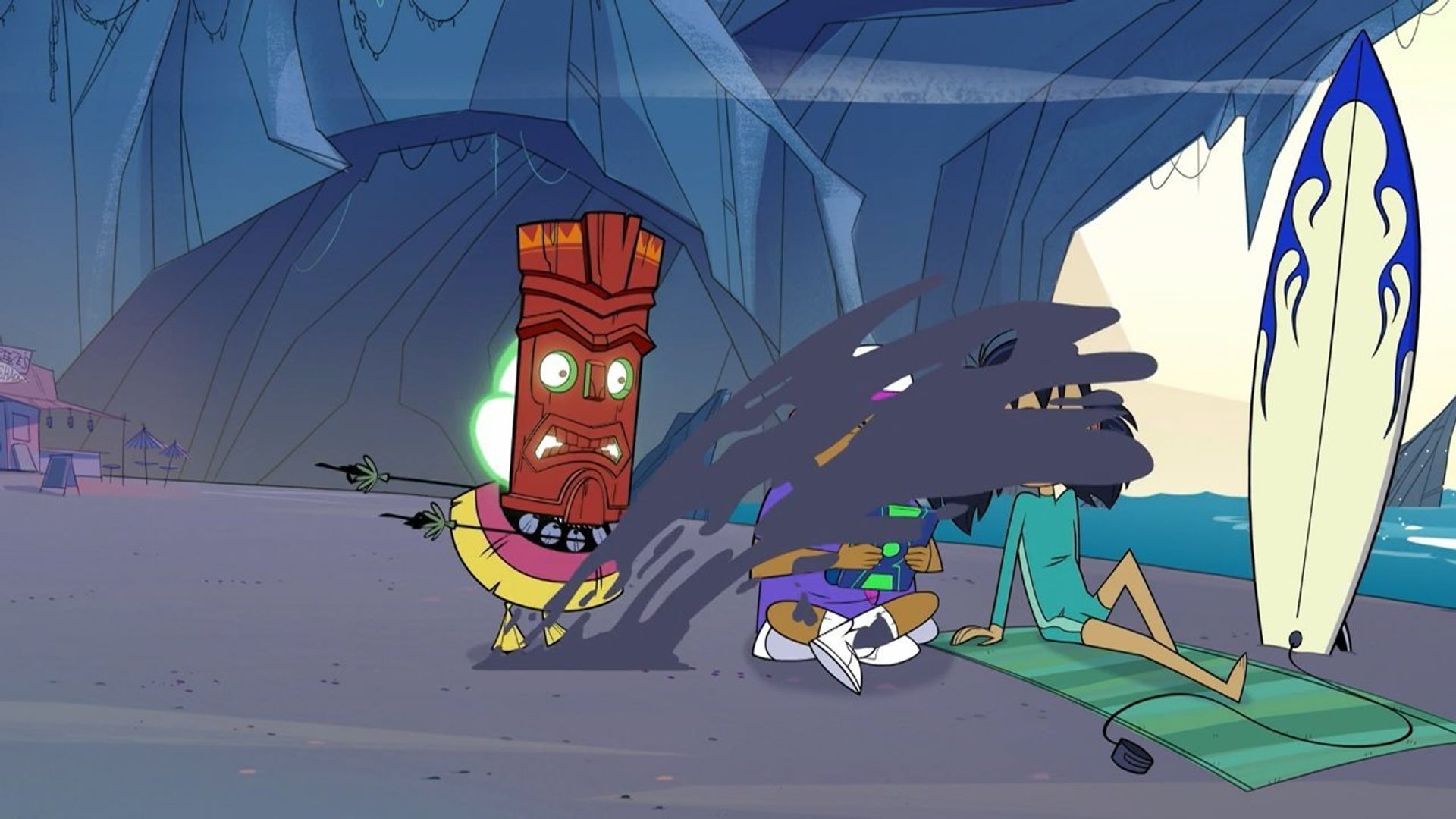Monster Beach background