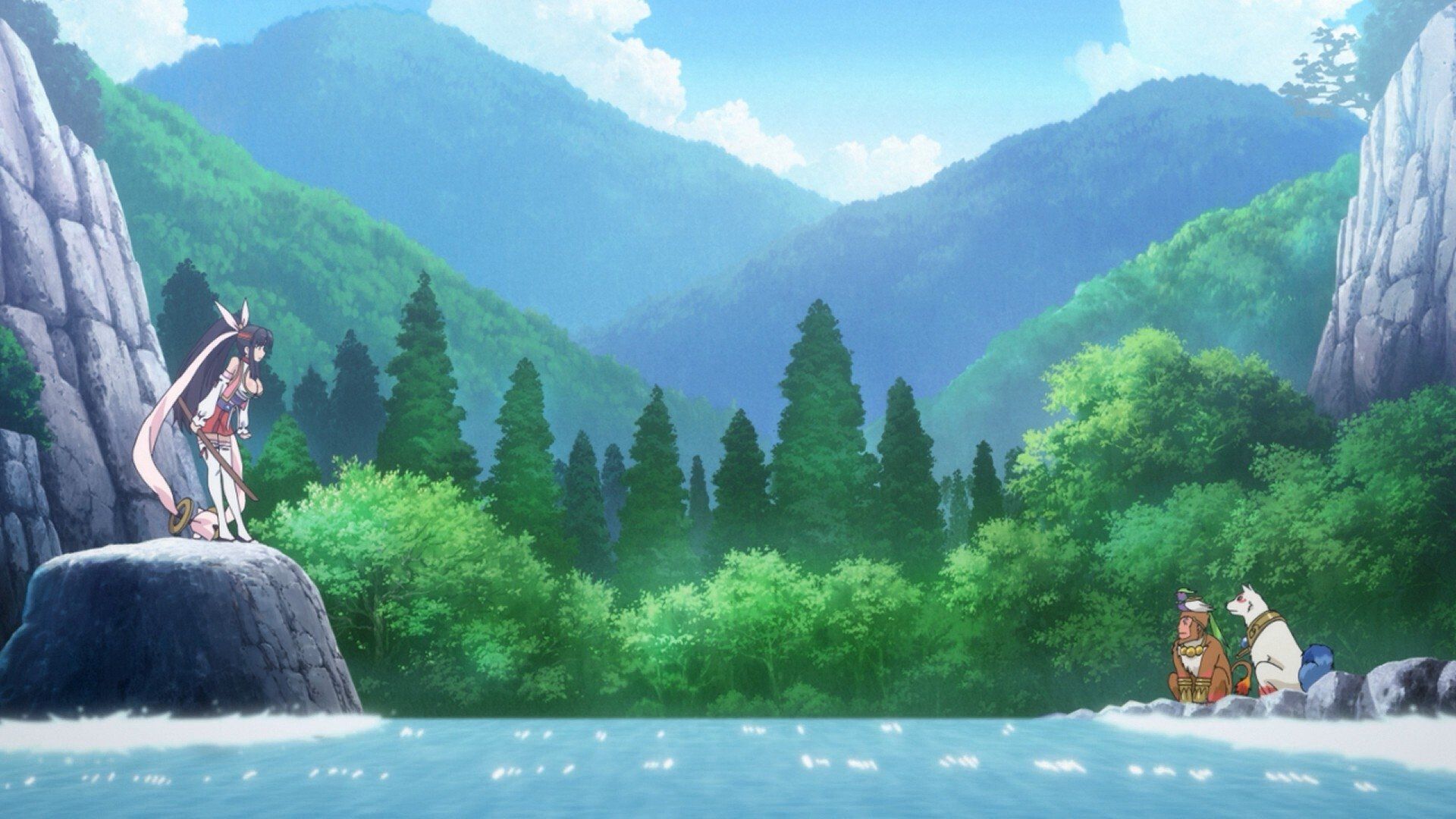 Momo Kyun Sword background