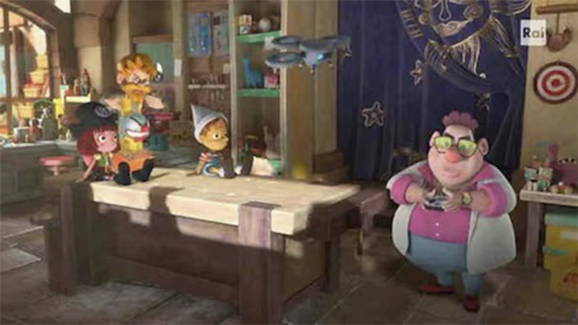 Pinocchio and Friends background
