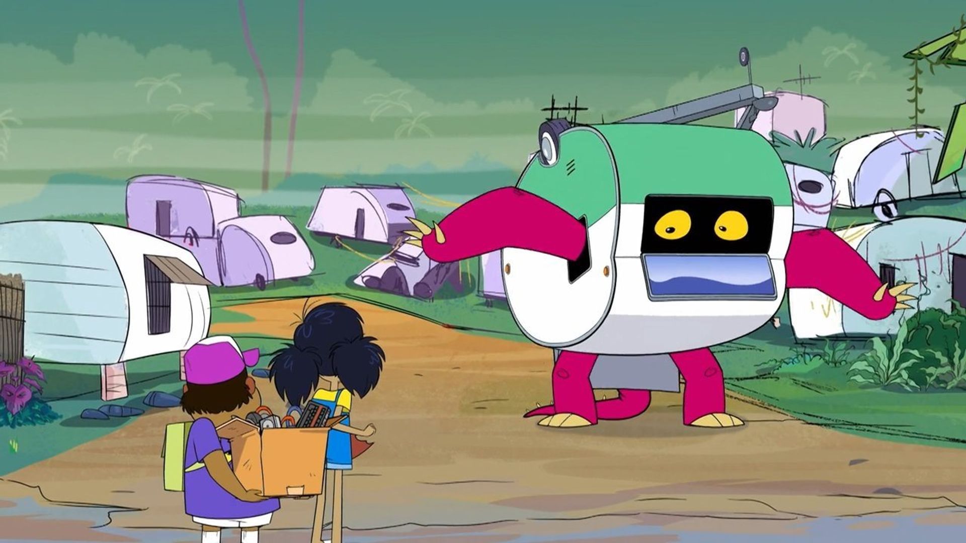 Monster Beach background
