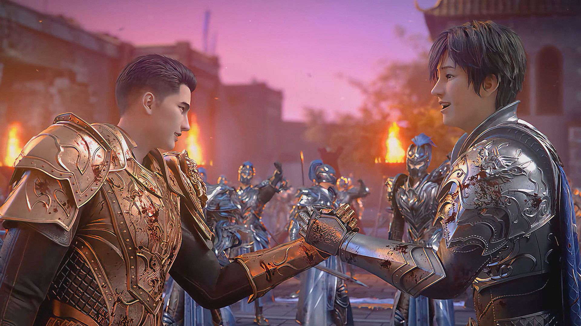 Purple River background