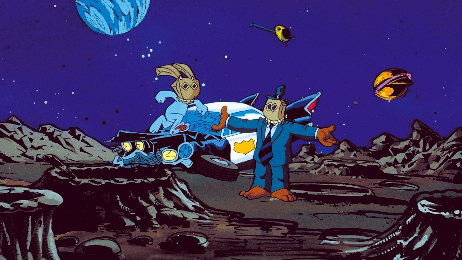 The Adventures of Sam & Max: Freelance Police background
