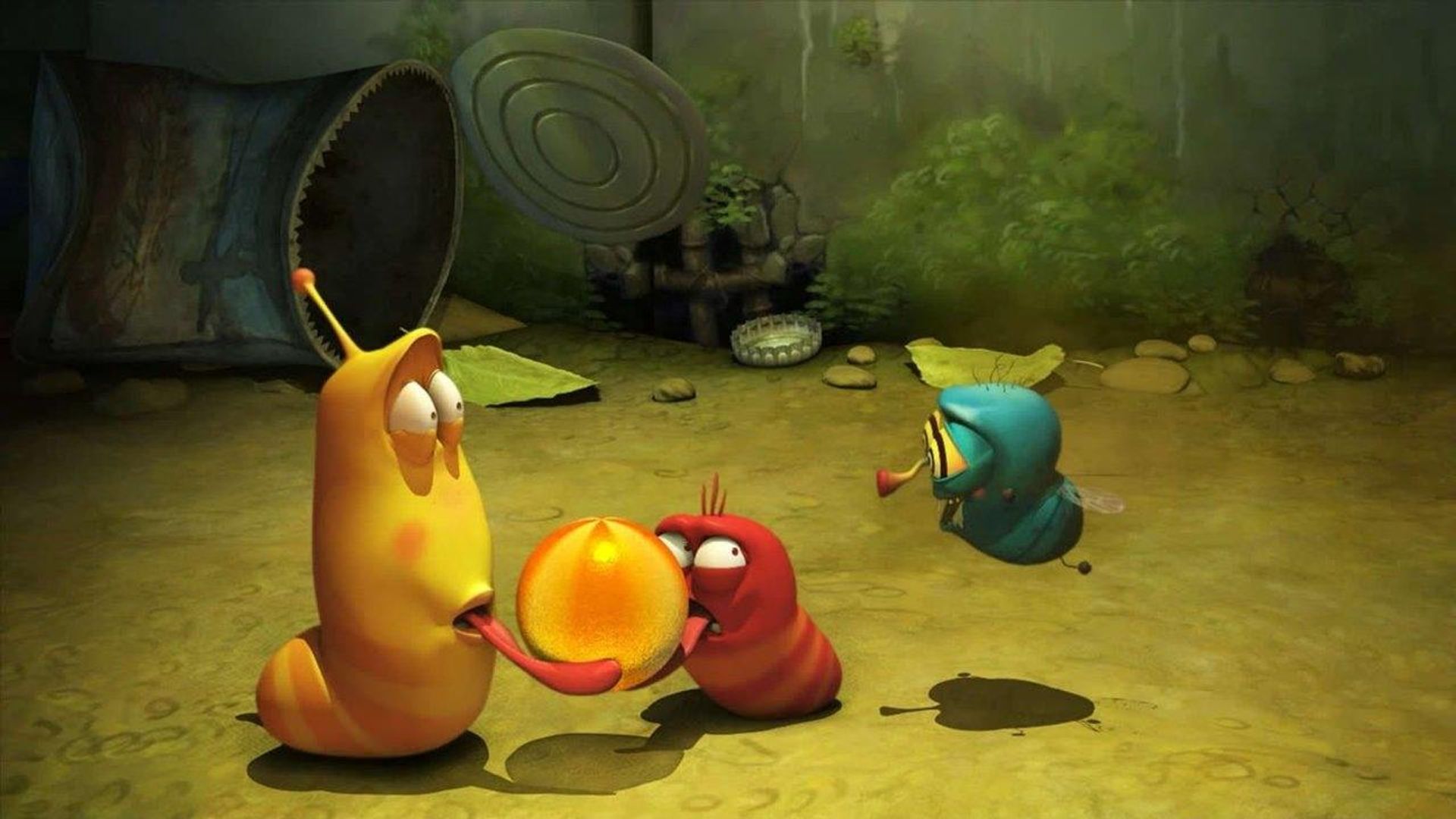 Larva background