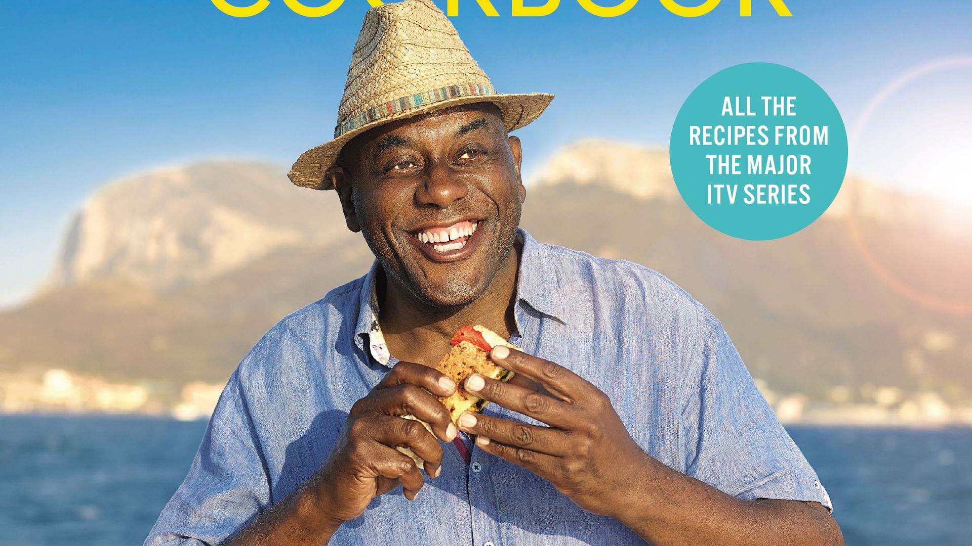 Ainsley's Mediterranean Cookbook background