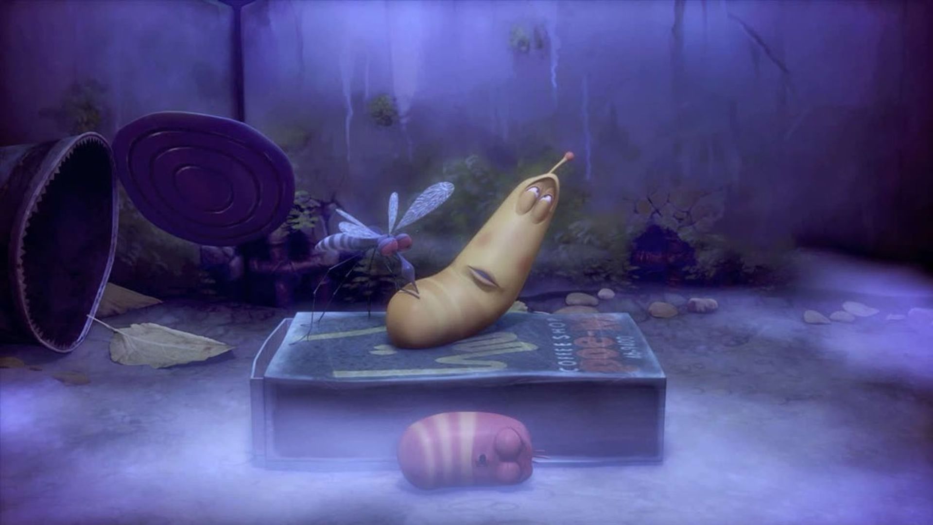 Larva background