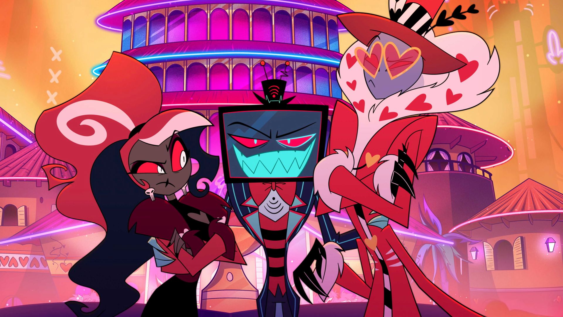 Hazbin Hotel background