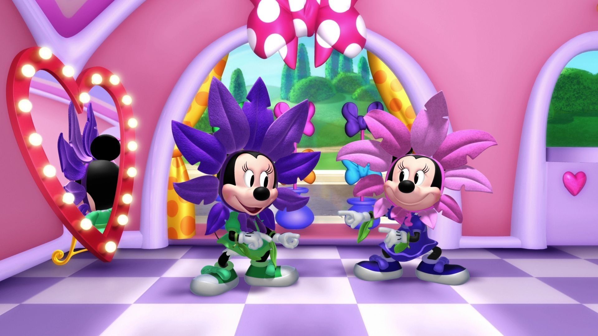 Minnie's Bow-Toons background