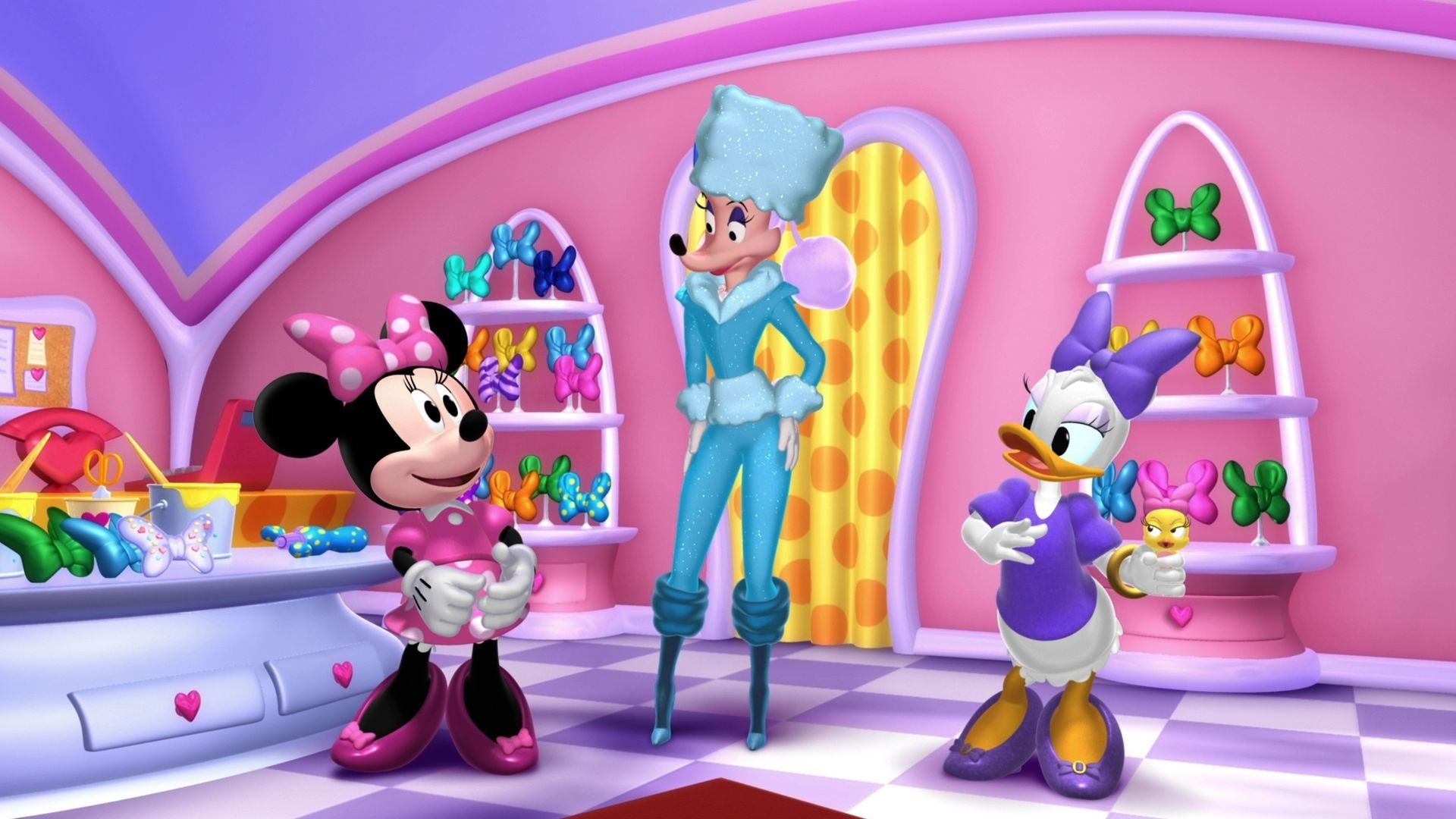 Minnie's Bow-Toons background