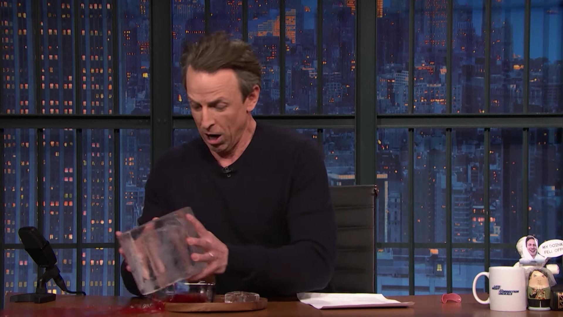 Late Night with Seth Meyers: Corrections" background