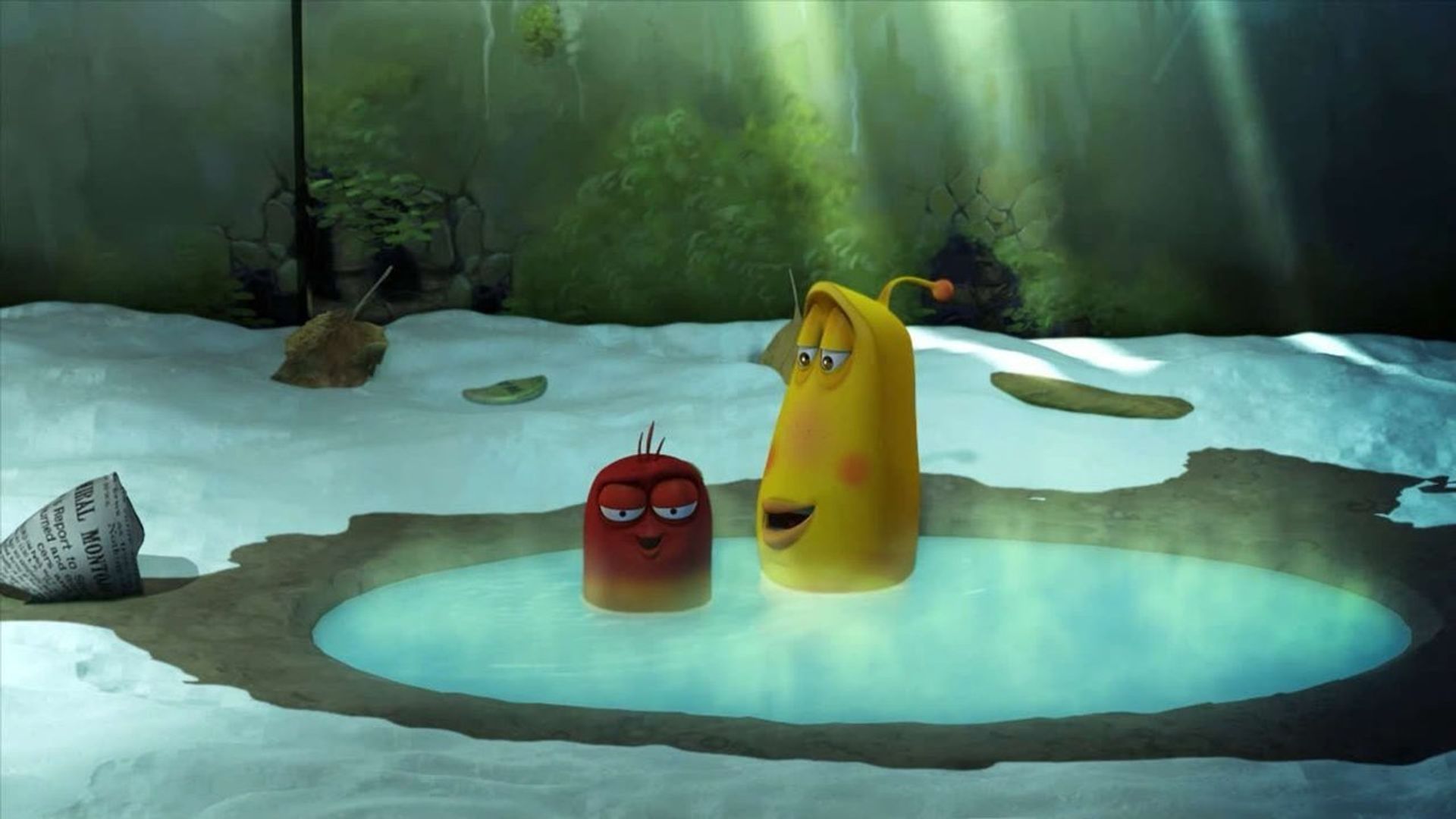 Larva background
