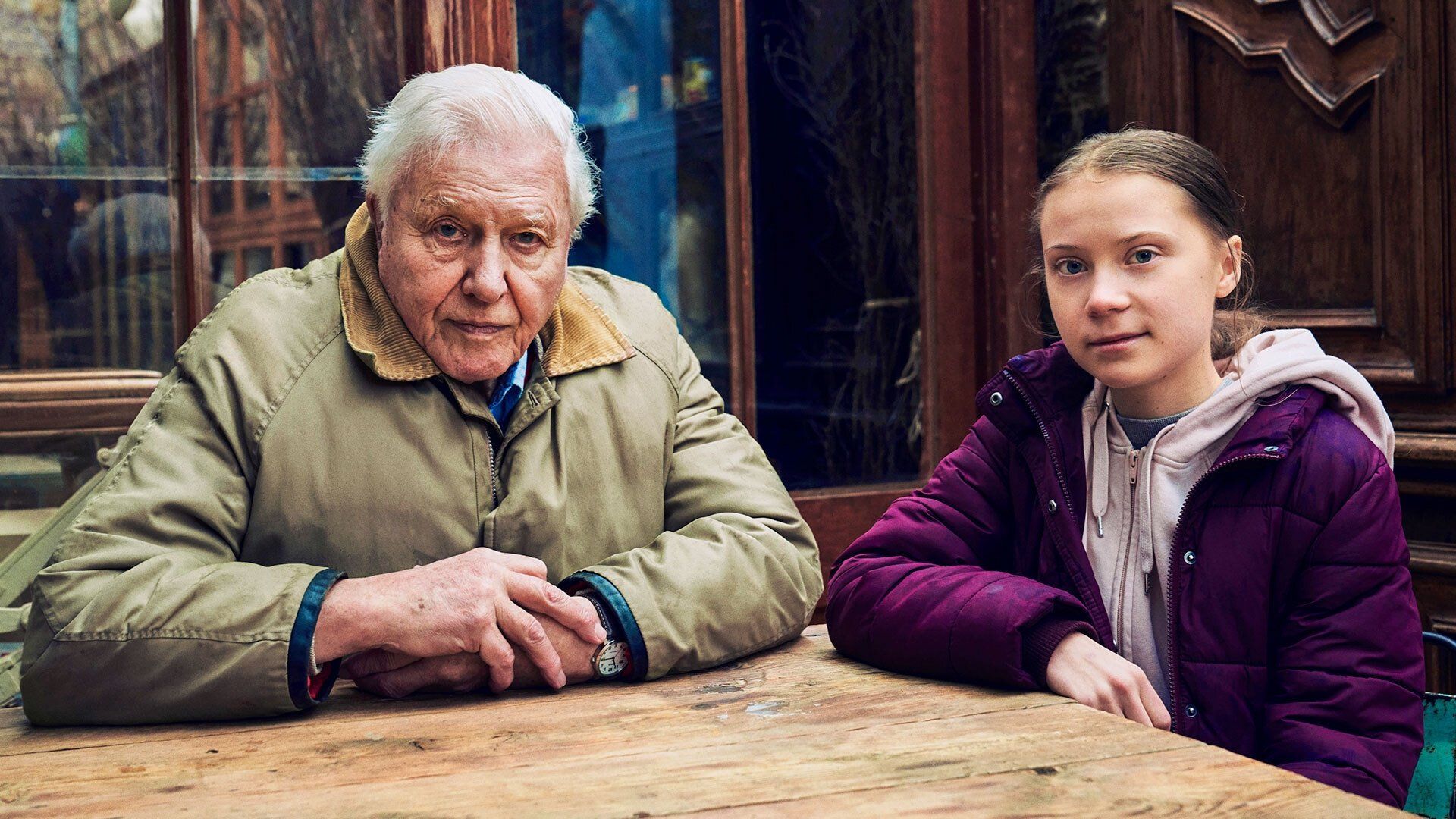 Greta Thunberg: A Year to Change the World background