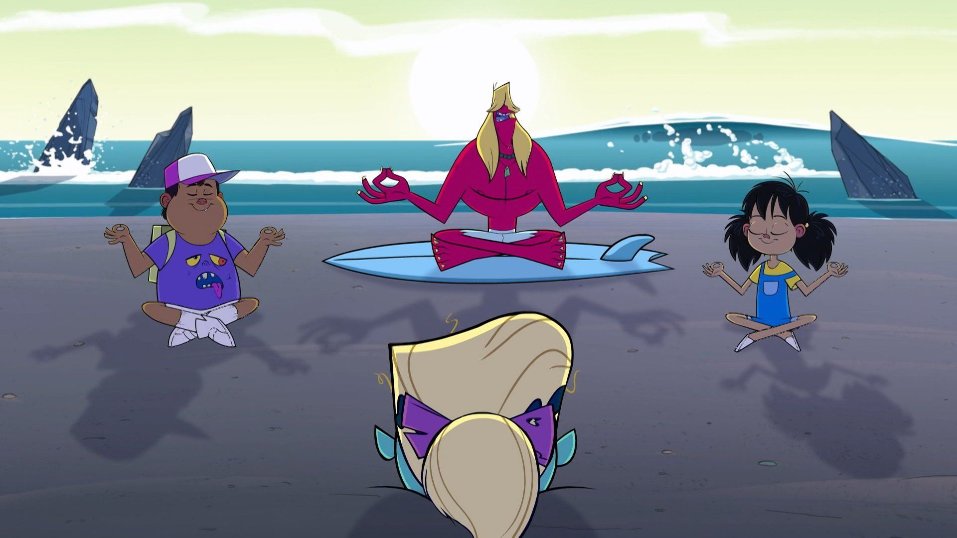 Monster Beach background