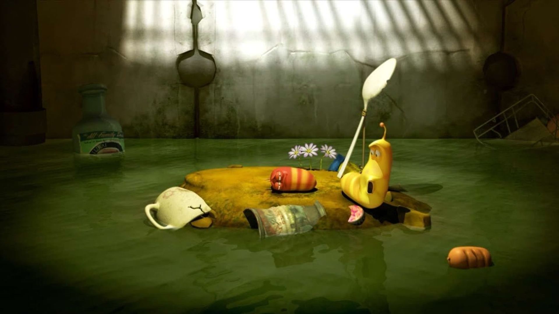 Larva background