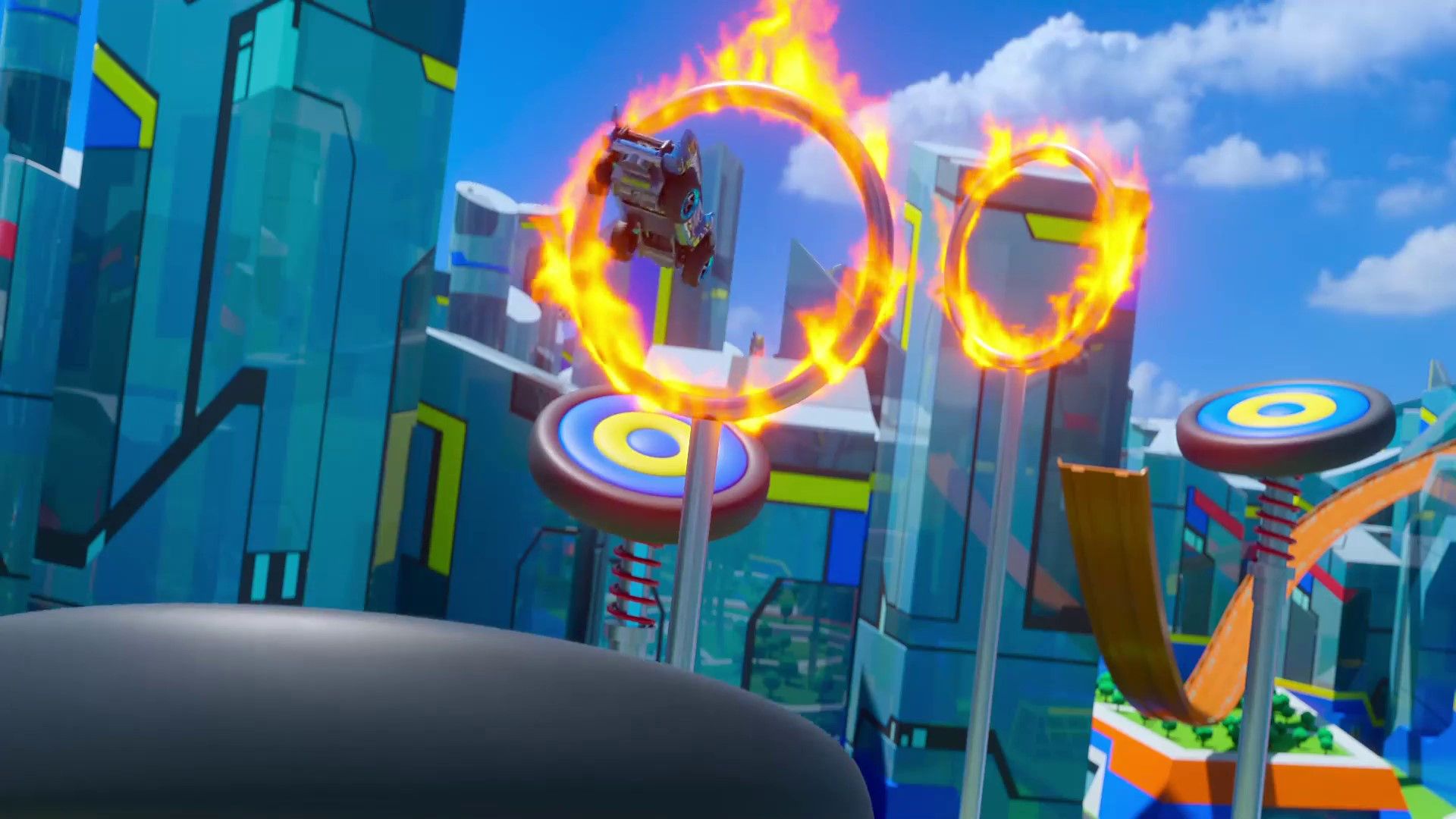 Hot Wheels Let's Race background