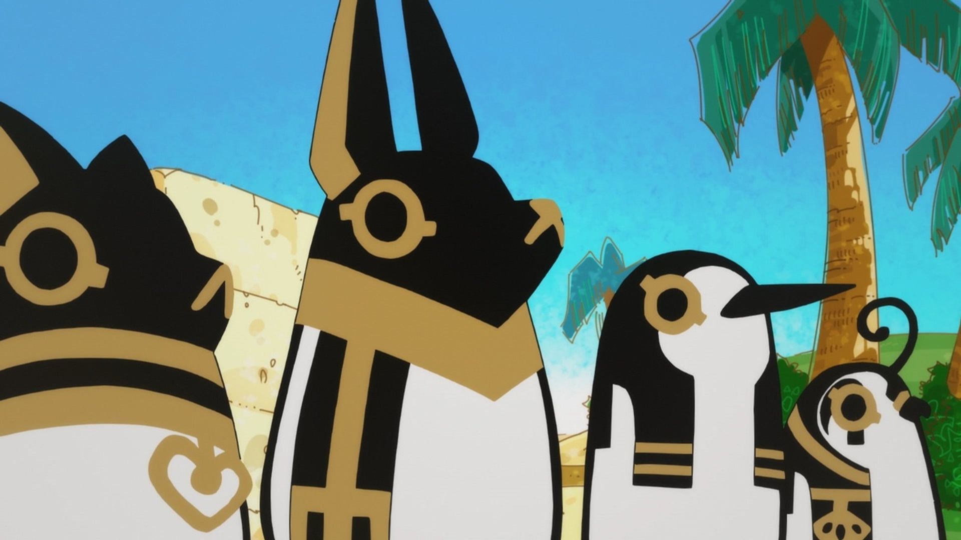 Tototsu ni Egypt Kami background