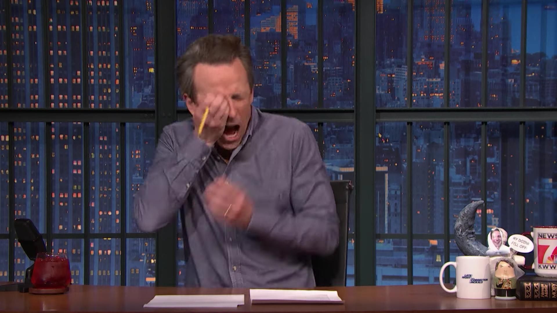 Late Night with Seth Meyers: Corrections" background