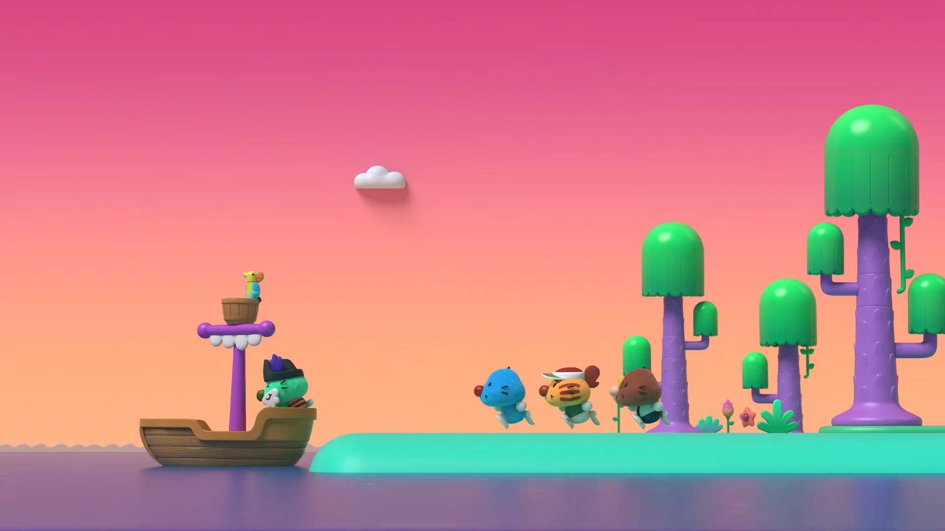 The New Adventures of Oggy background