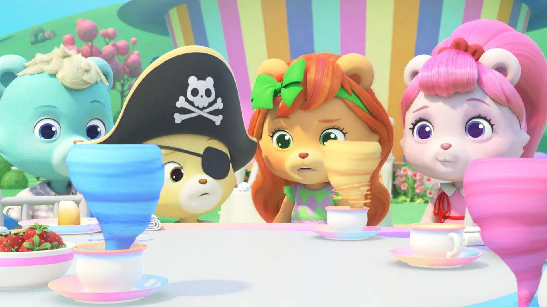 Tea Town Teddy Bears background