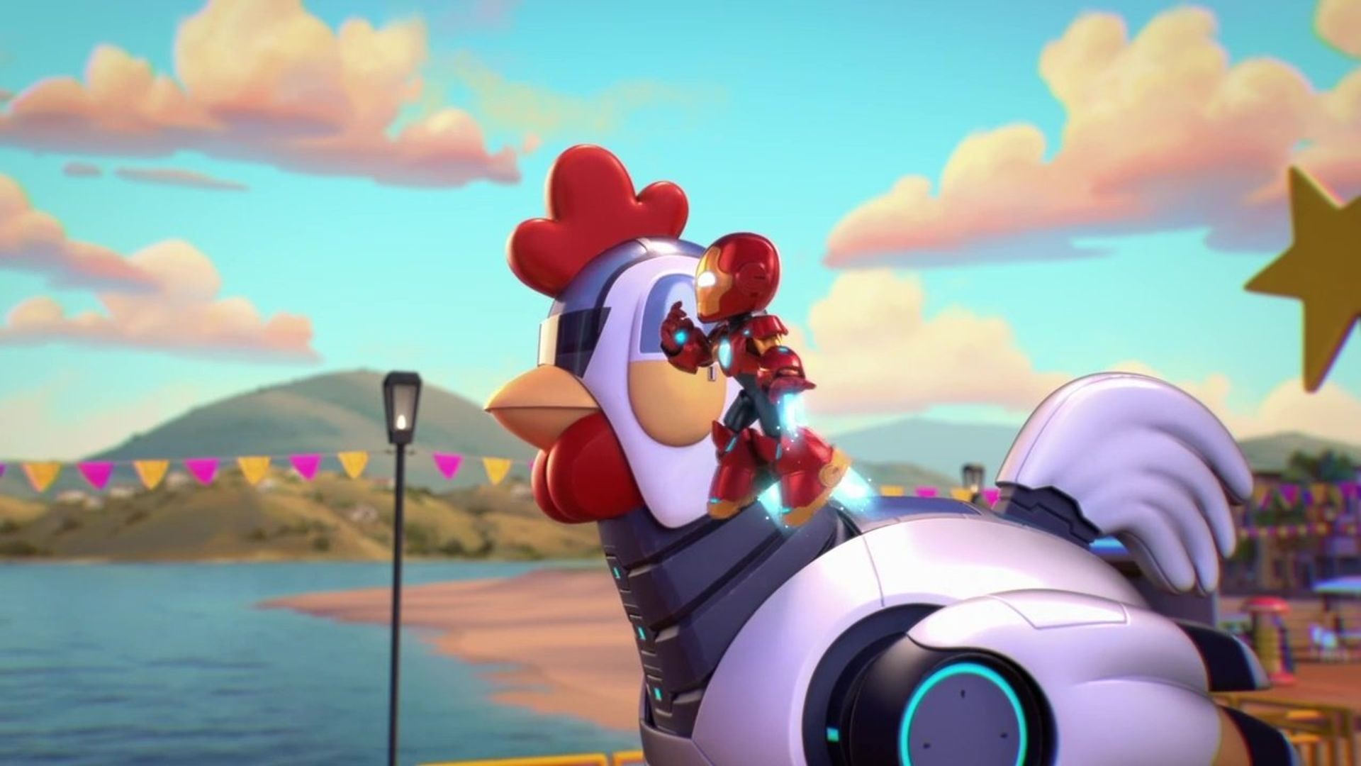 Iron Man and His Awesome Friends background