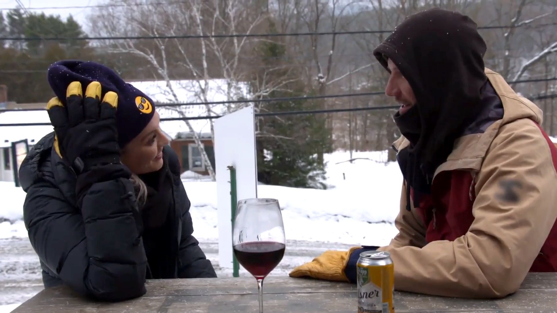 Winter House background