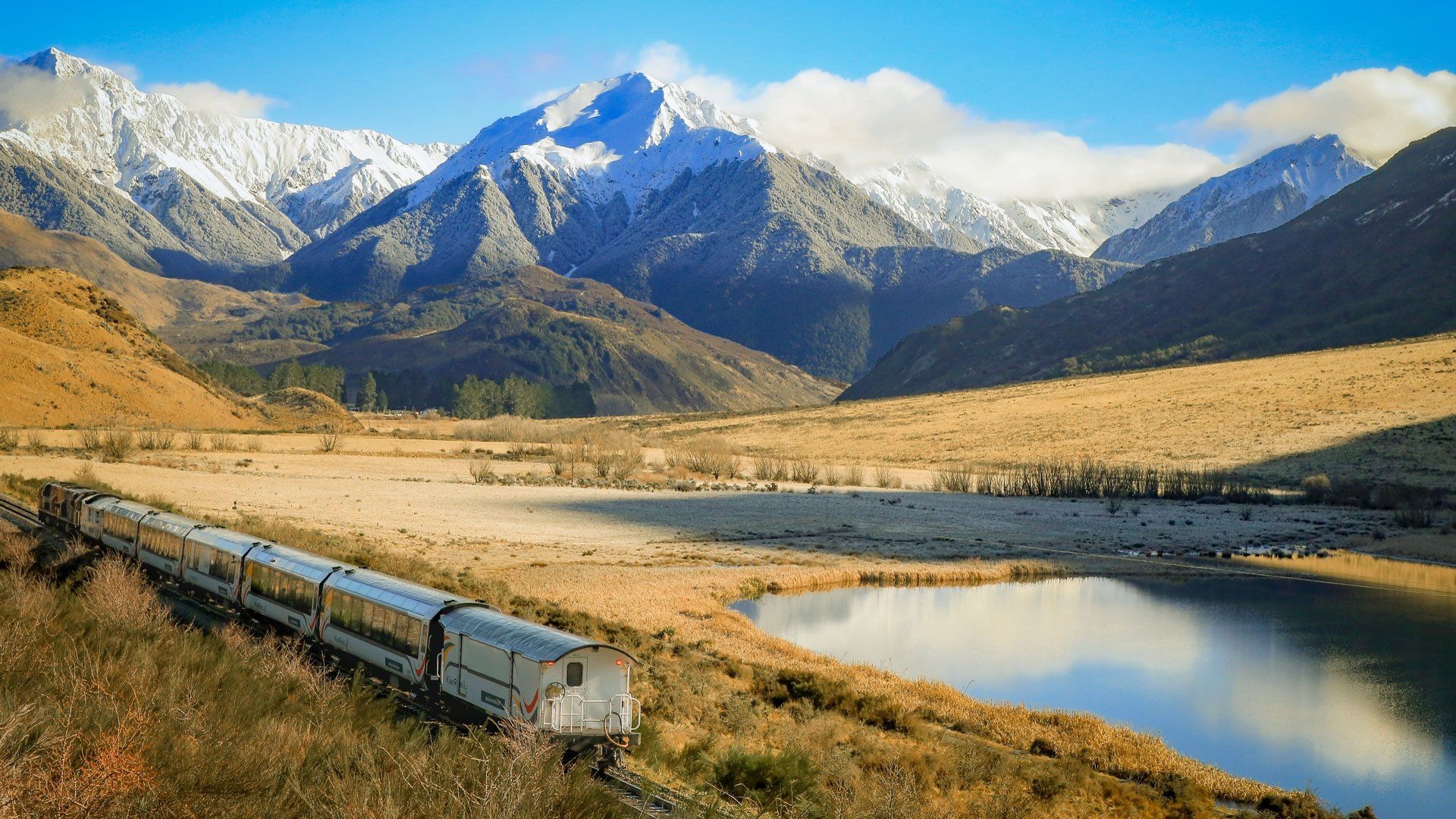 New Zealand by Train background