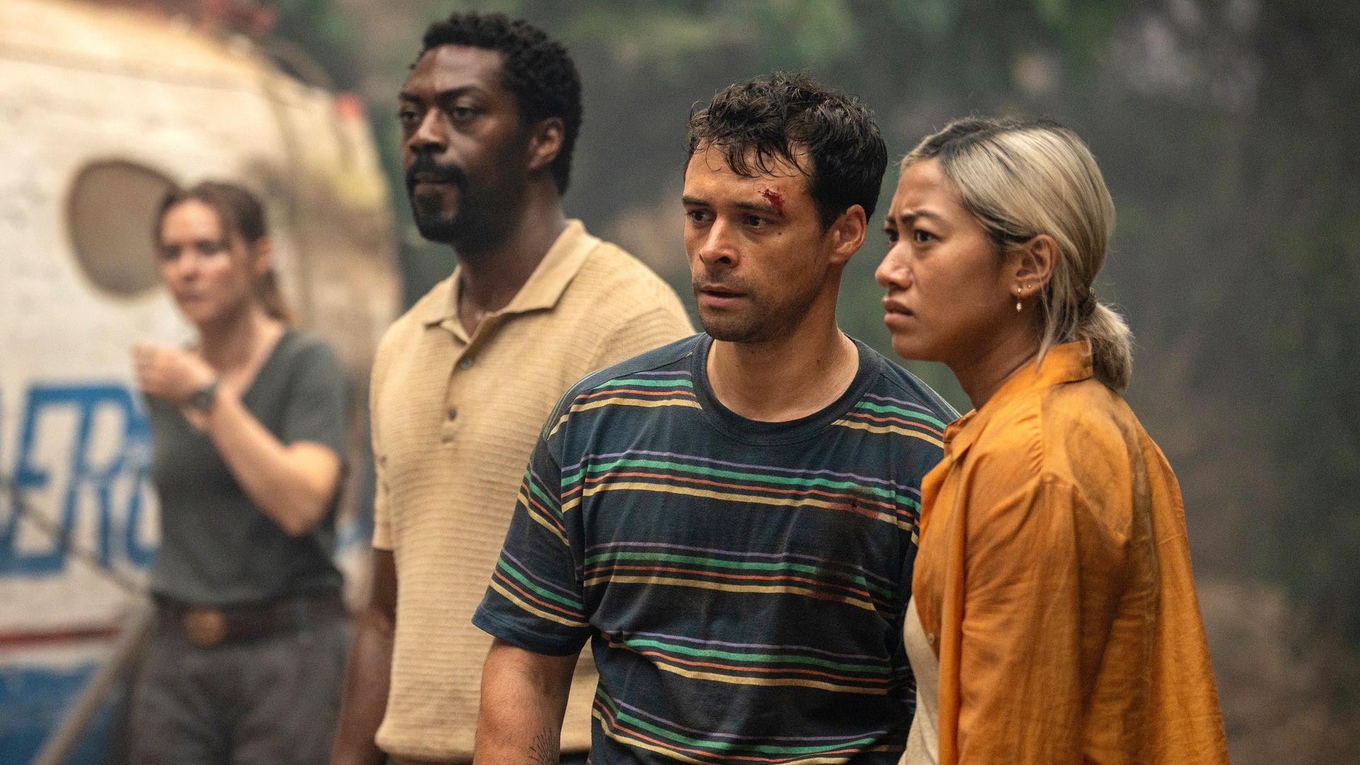 Nine Bodies in A Mexican Morgue background