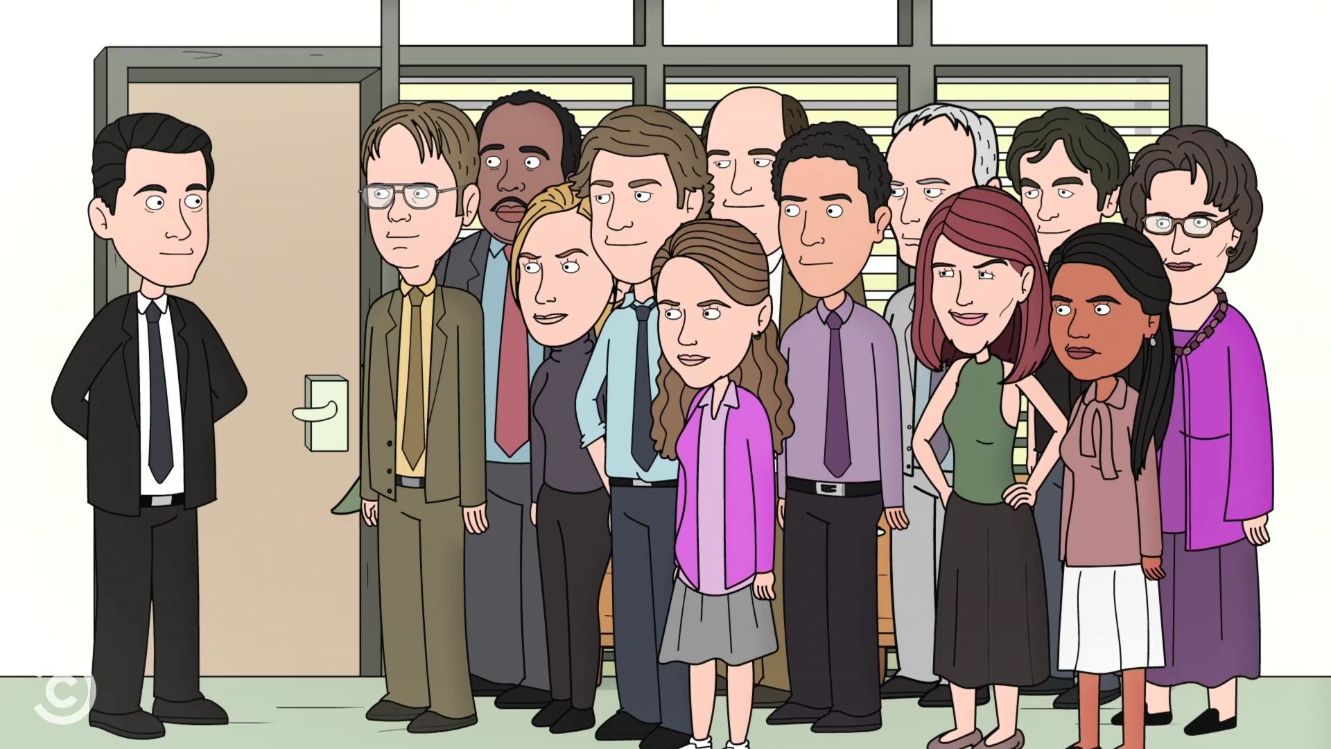 Office Ladies Animated Series background