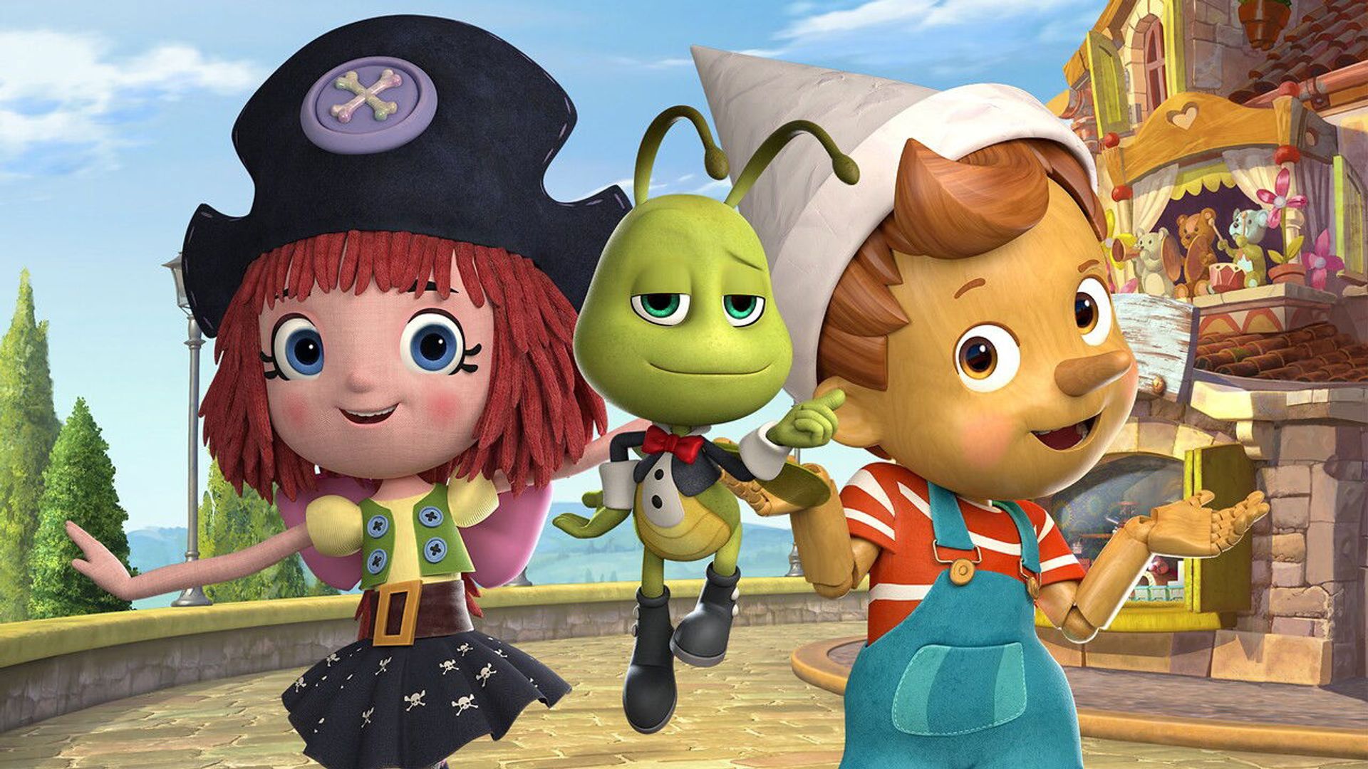 Pinocchio and Friends background