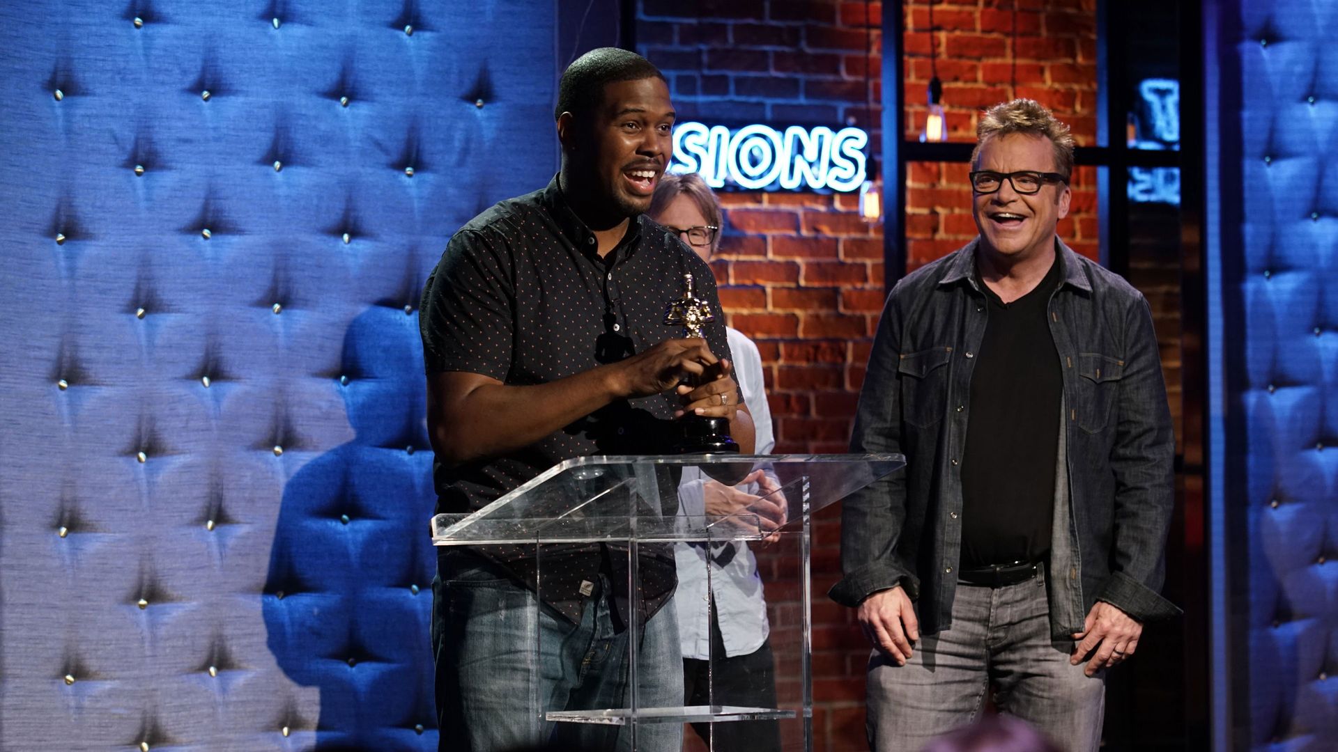 First Impressions with Dana Carvey background