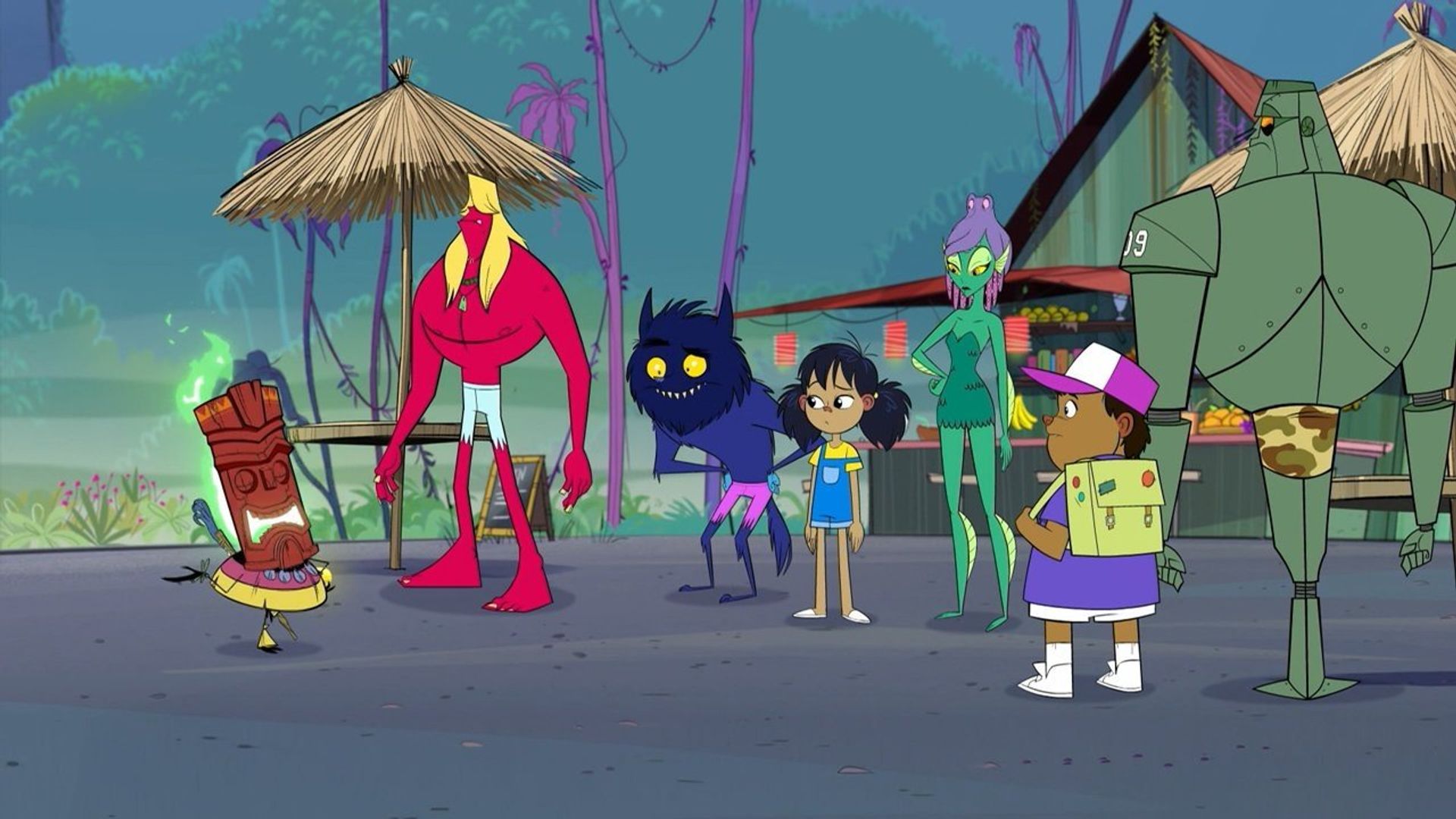 Monster Beach background