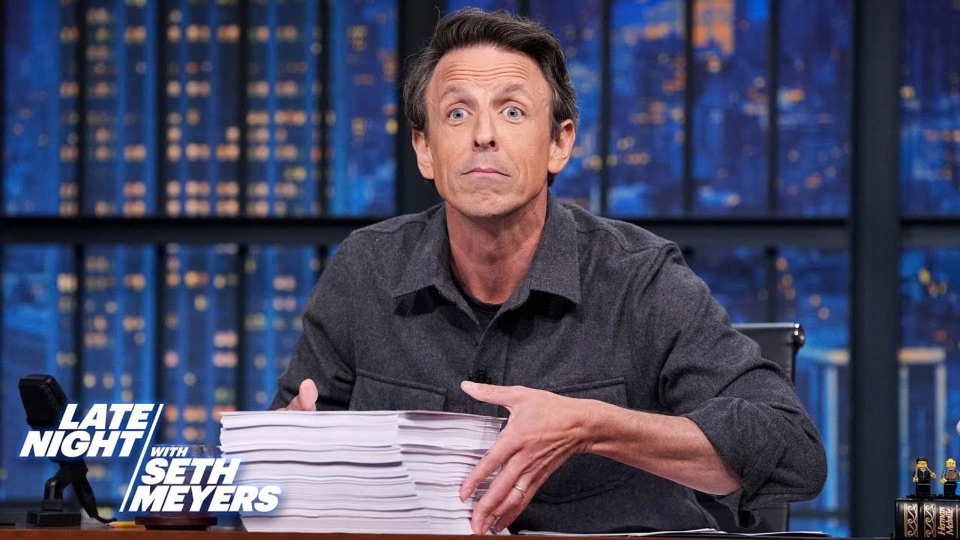 Late Night with Seth Meyers: Corrections" background