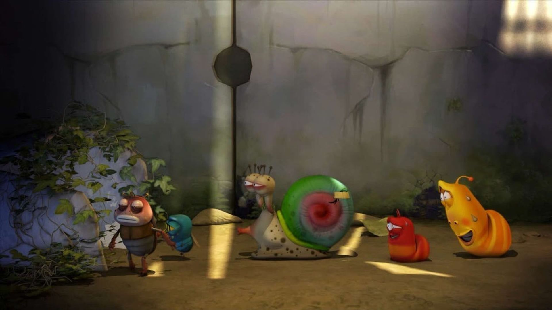 Larva background