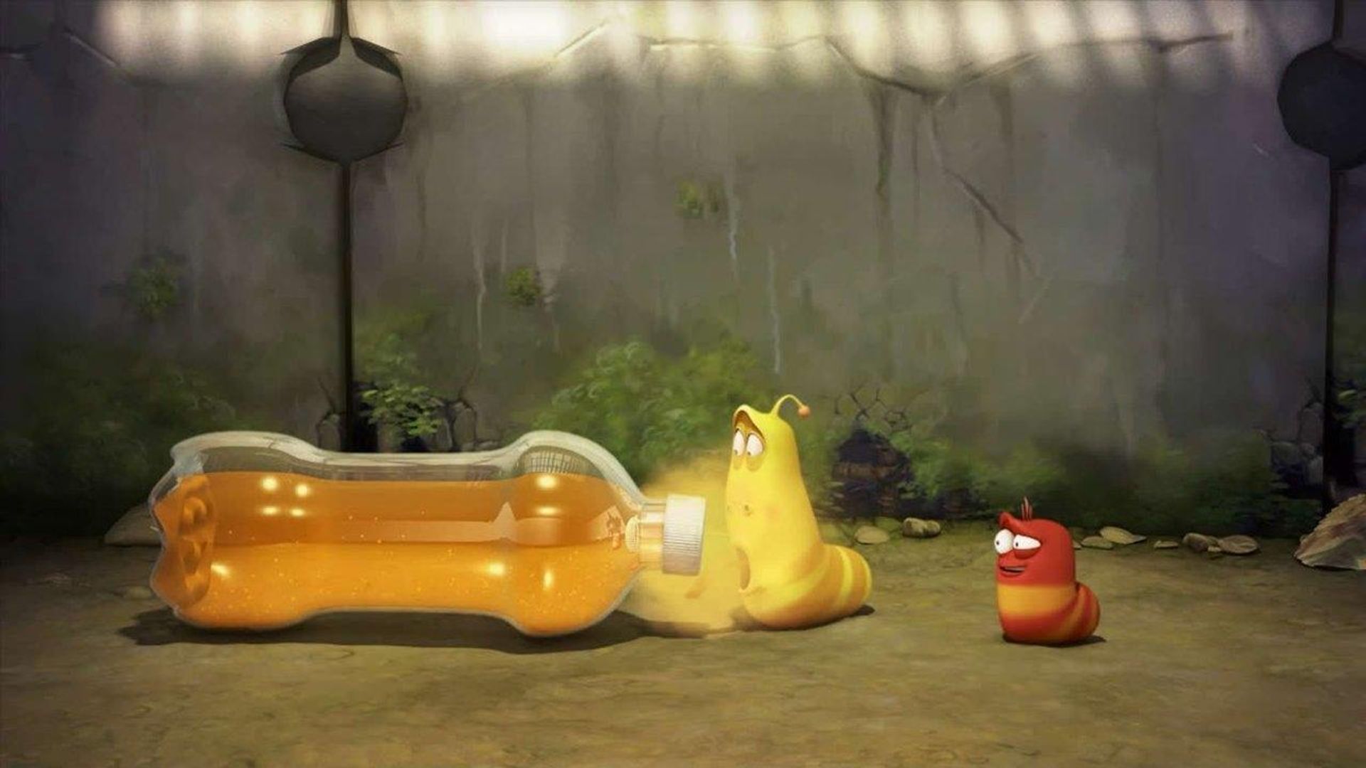 Larva background