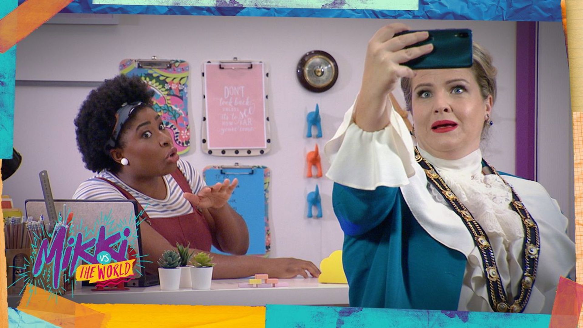 Mikki vs the World background