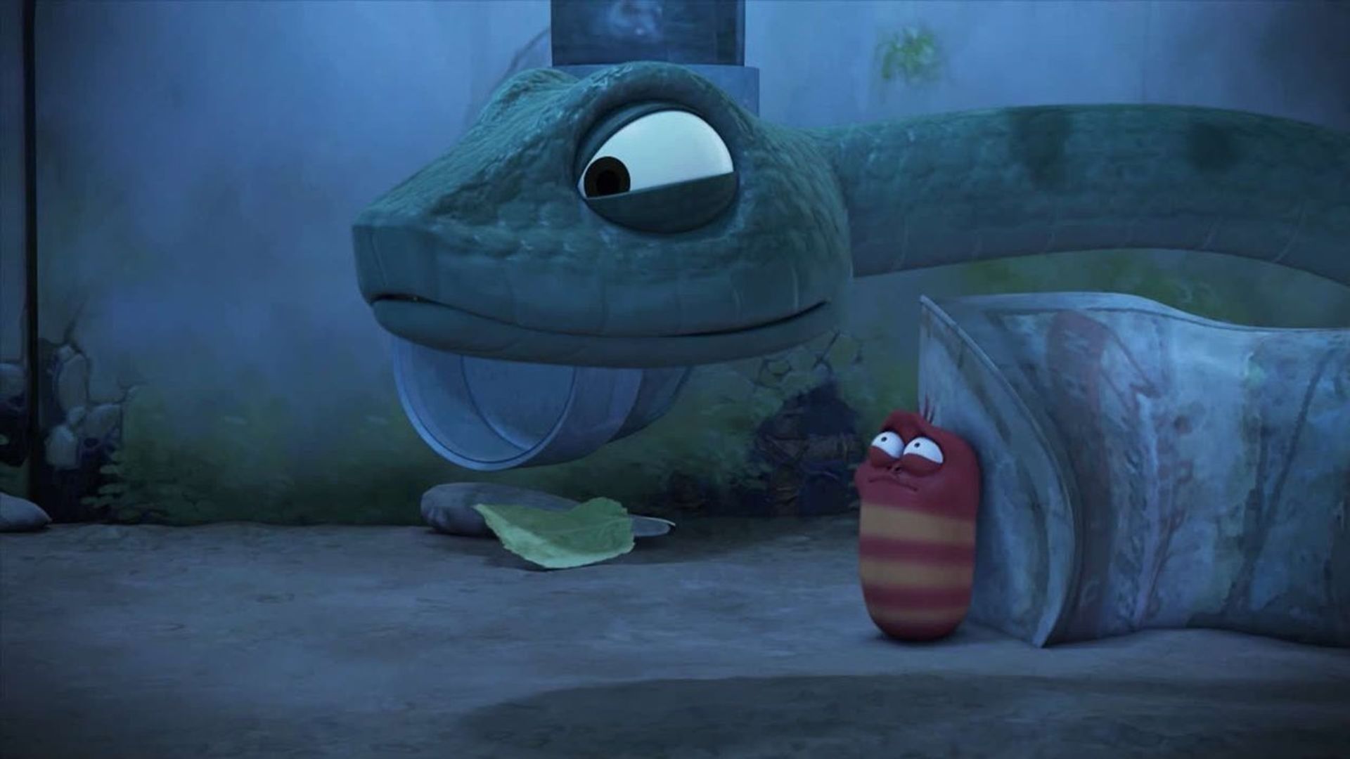 Larva background