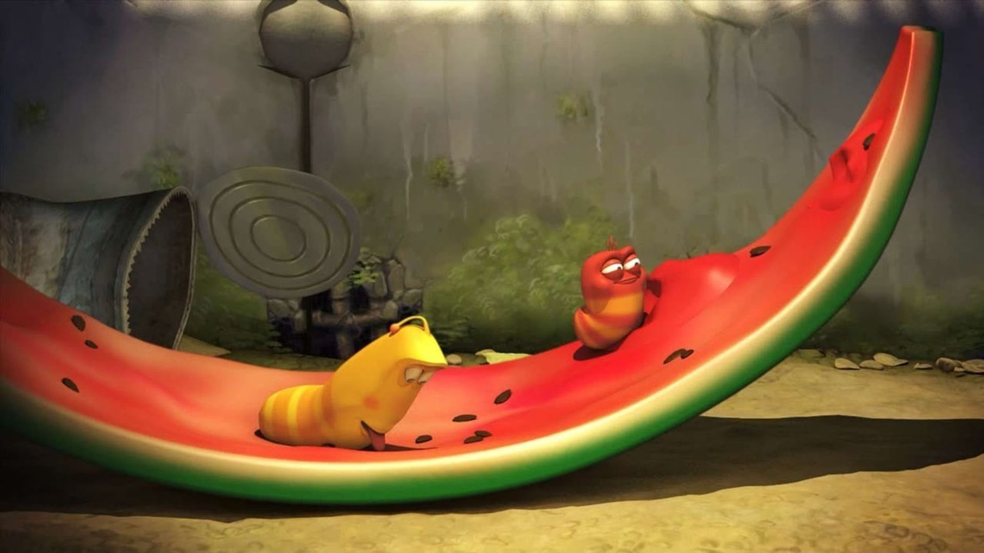 Larva background