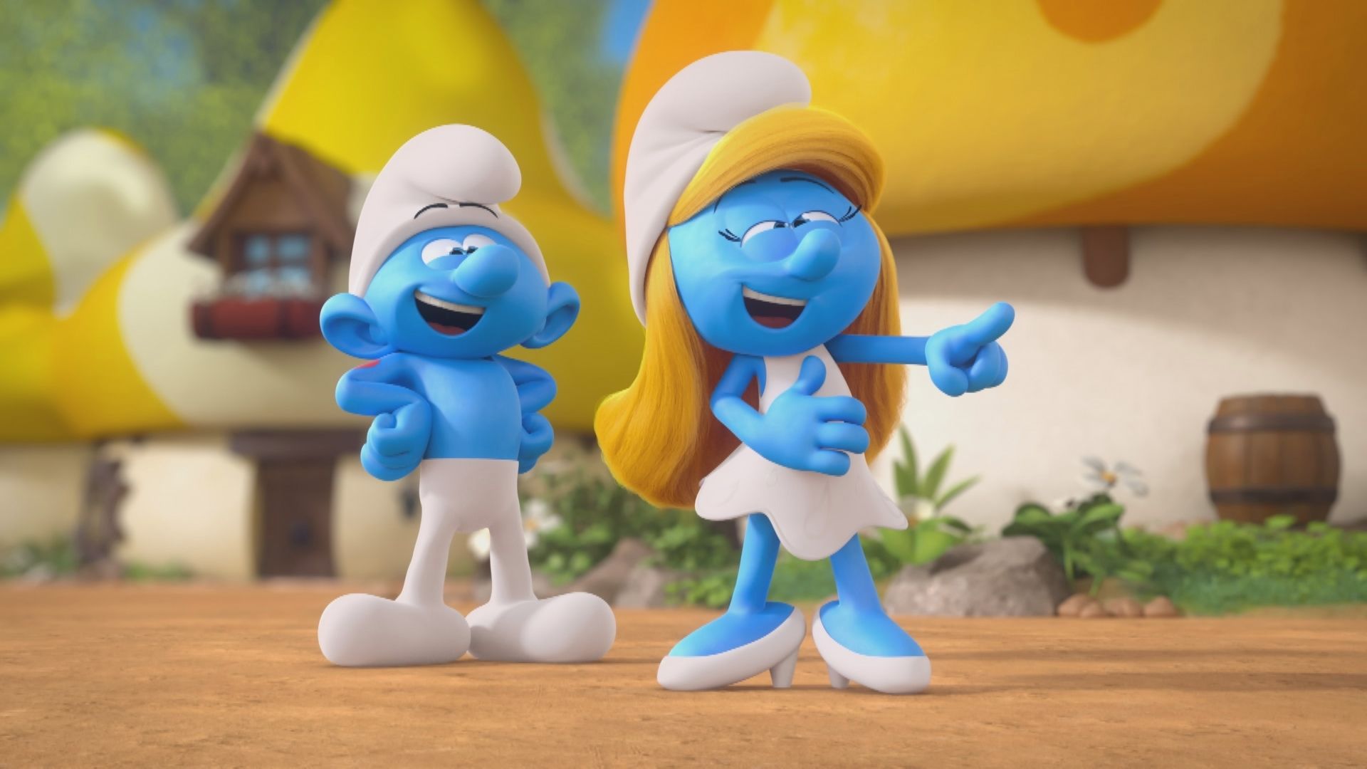 The Smurfs background