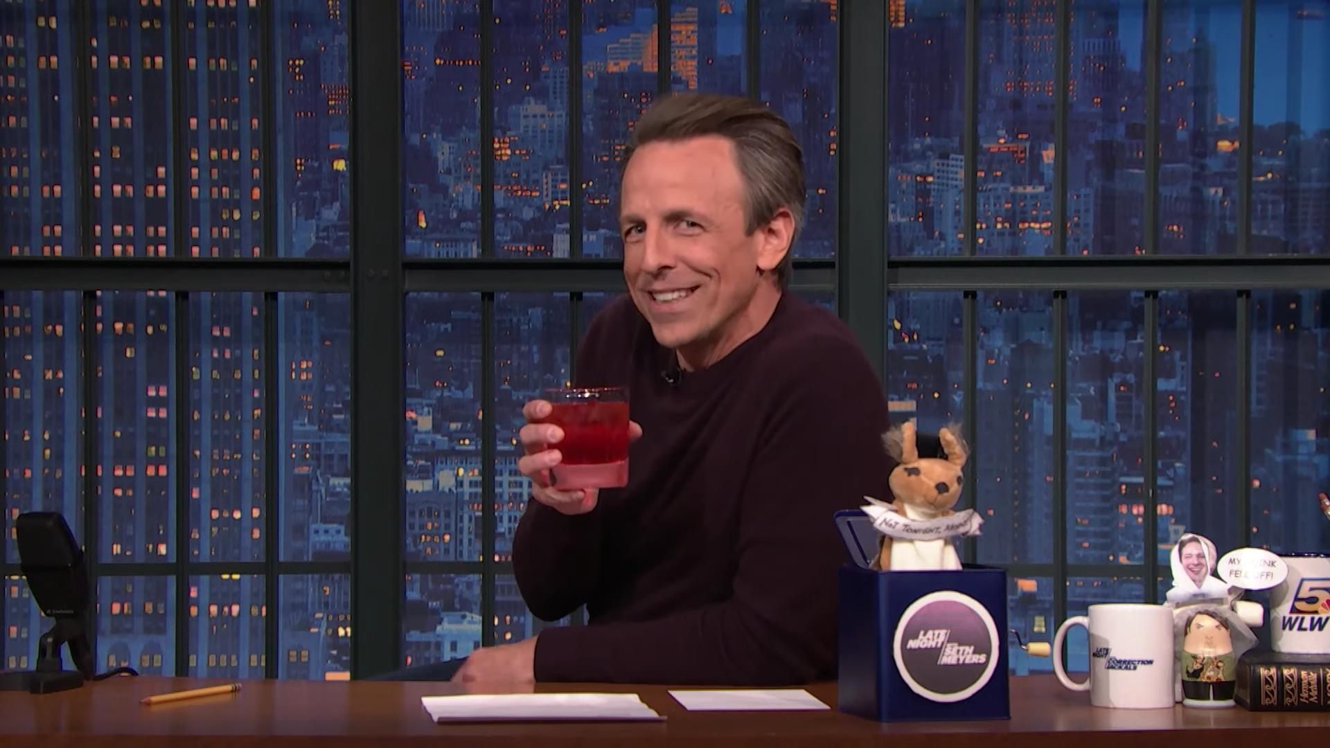 Late Night with Seth Meyers: Corrections" background