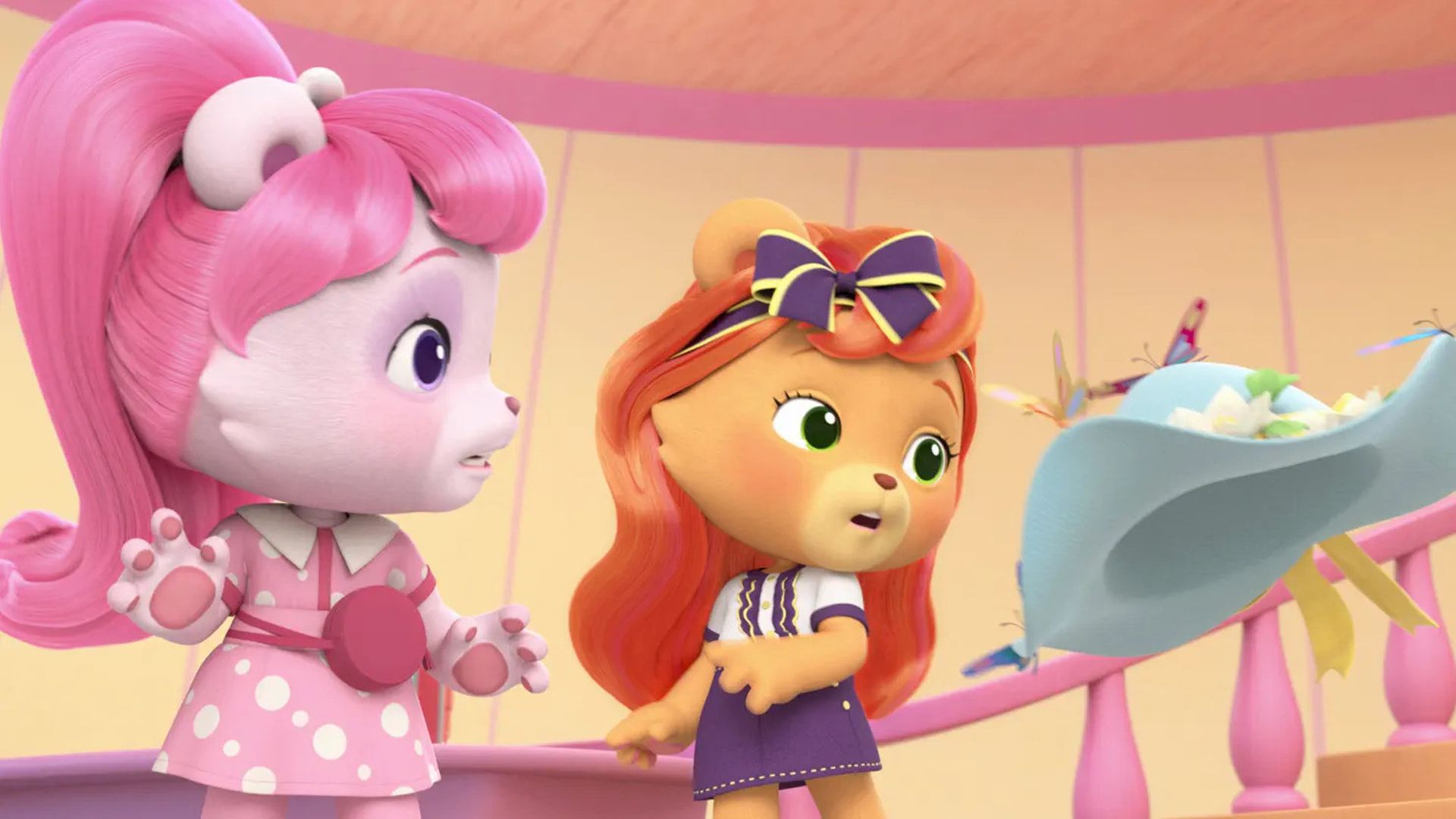 Tea Town Teddy Bears background