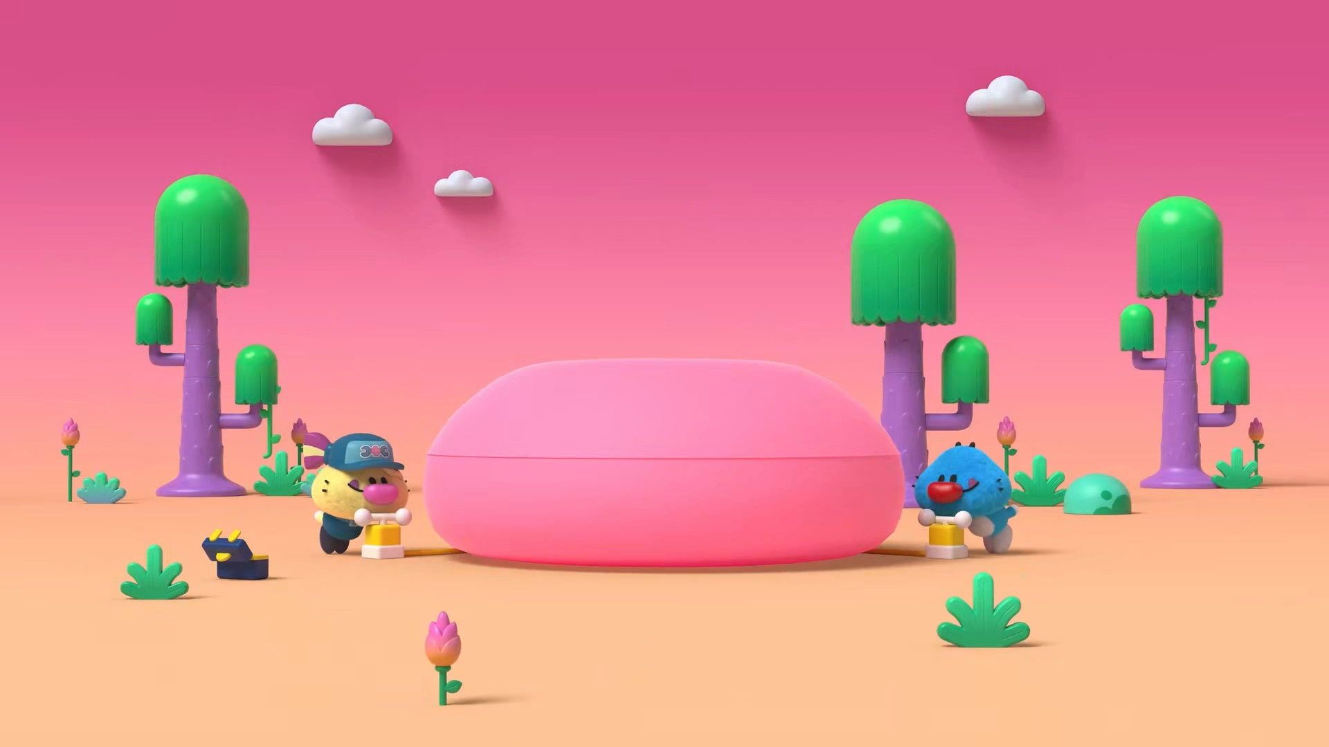 The New Adventures of Oggy background