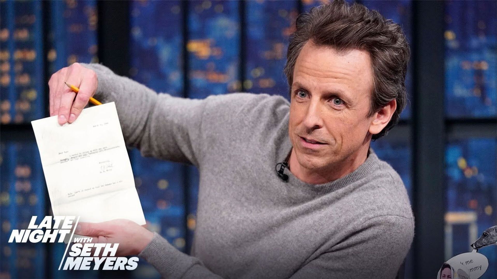 Late Night with Seth Meyers: Corrections" background