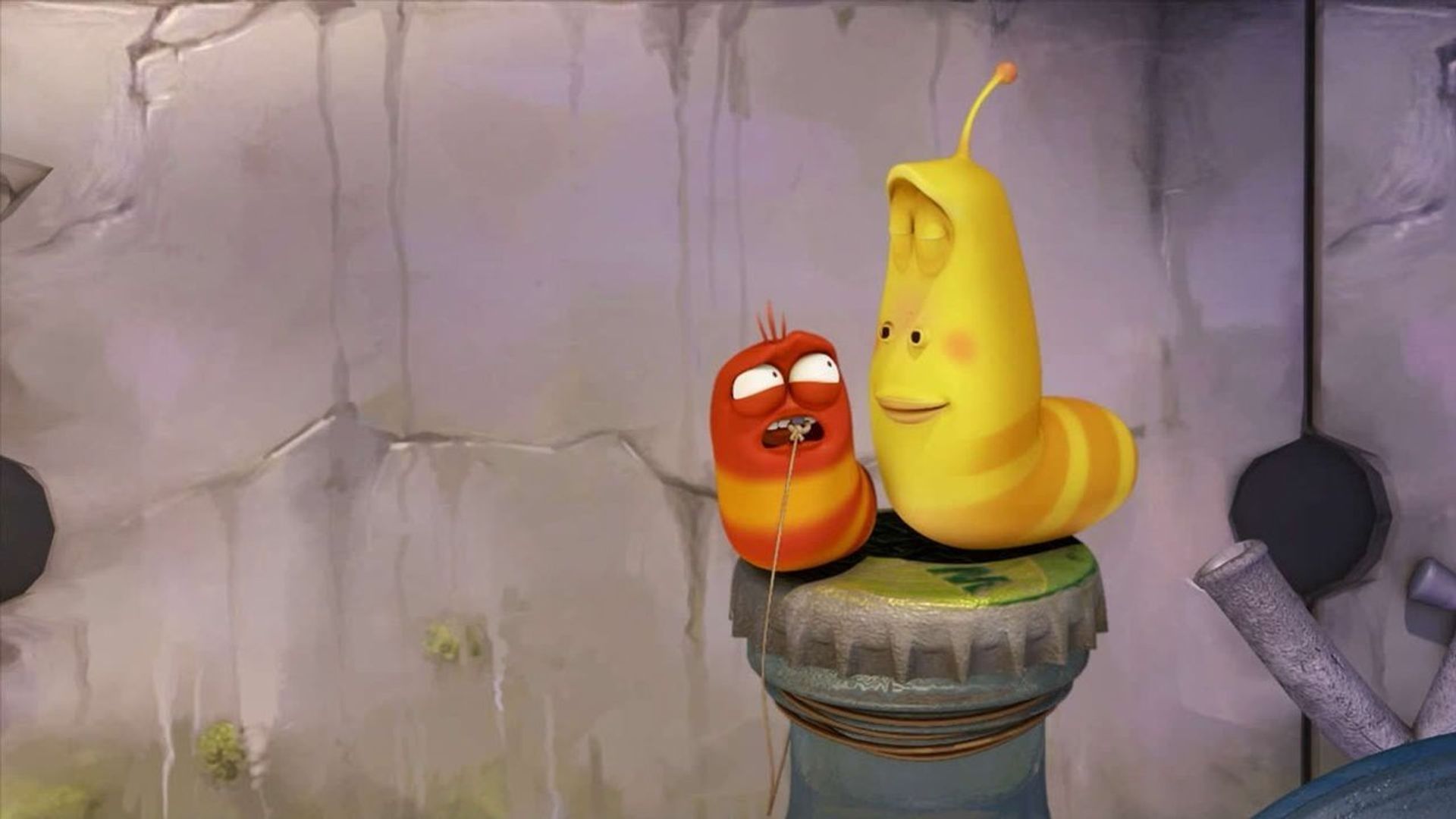 Larva background