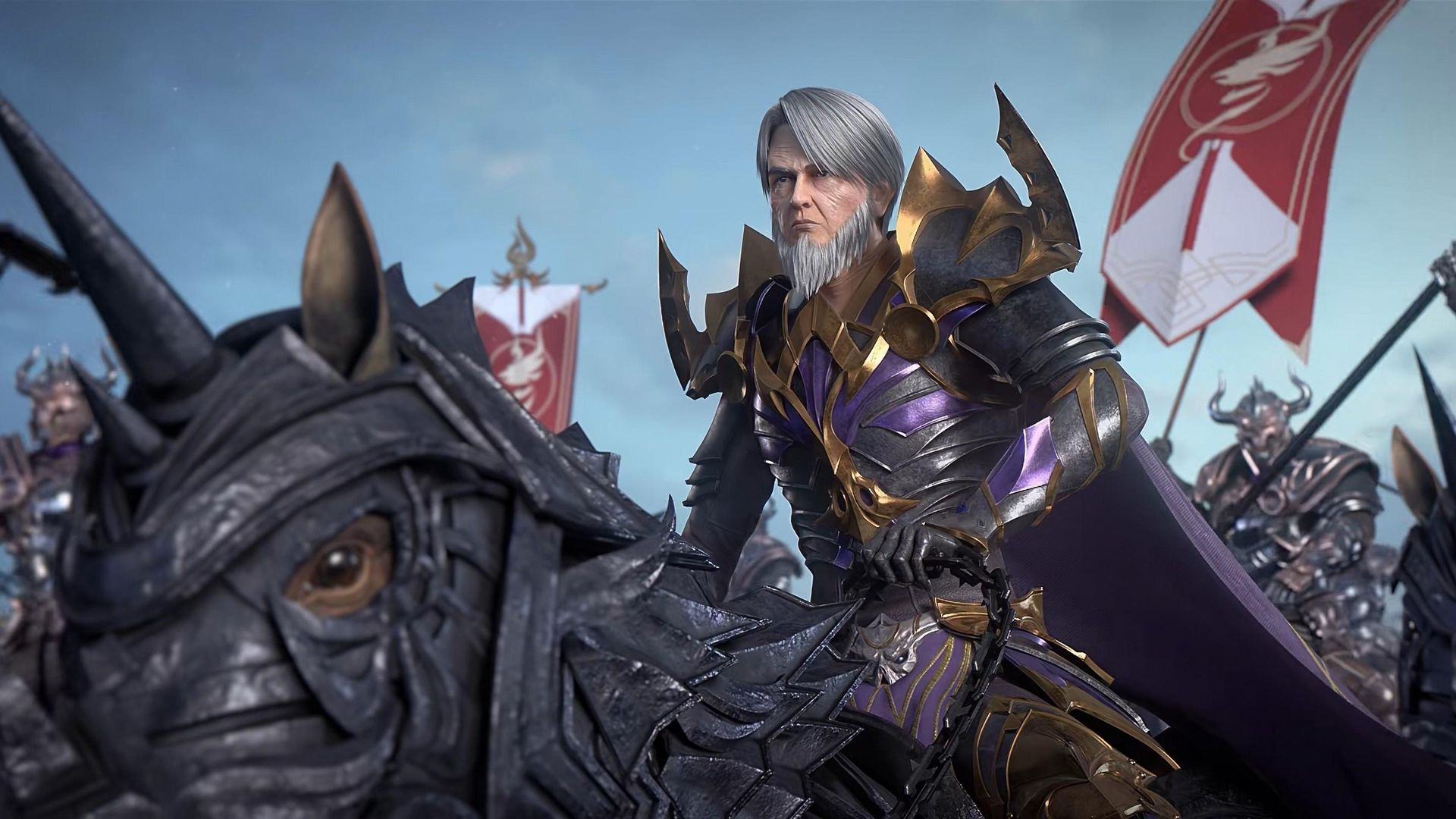 Purple River background